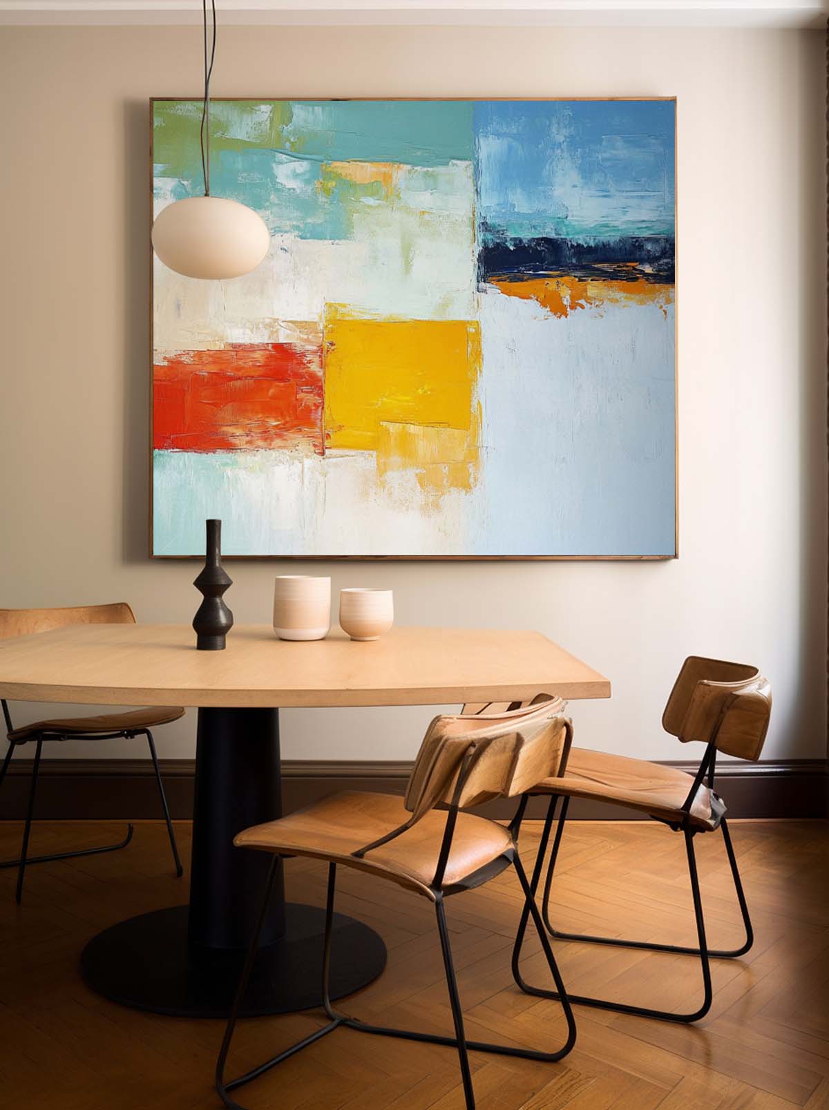 Abstract Canvas Art AB600 - Neutralighting