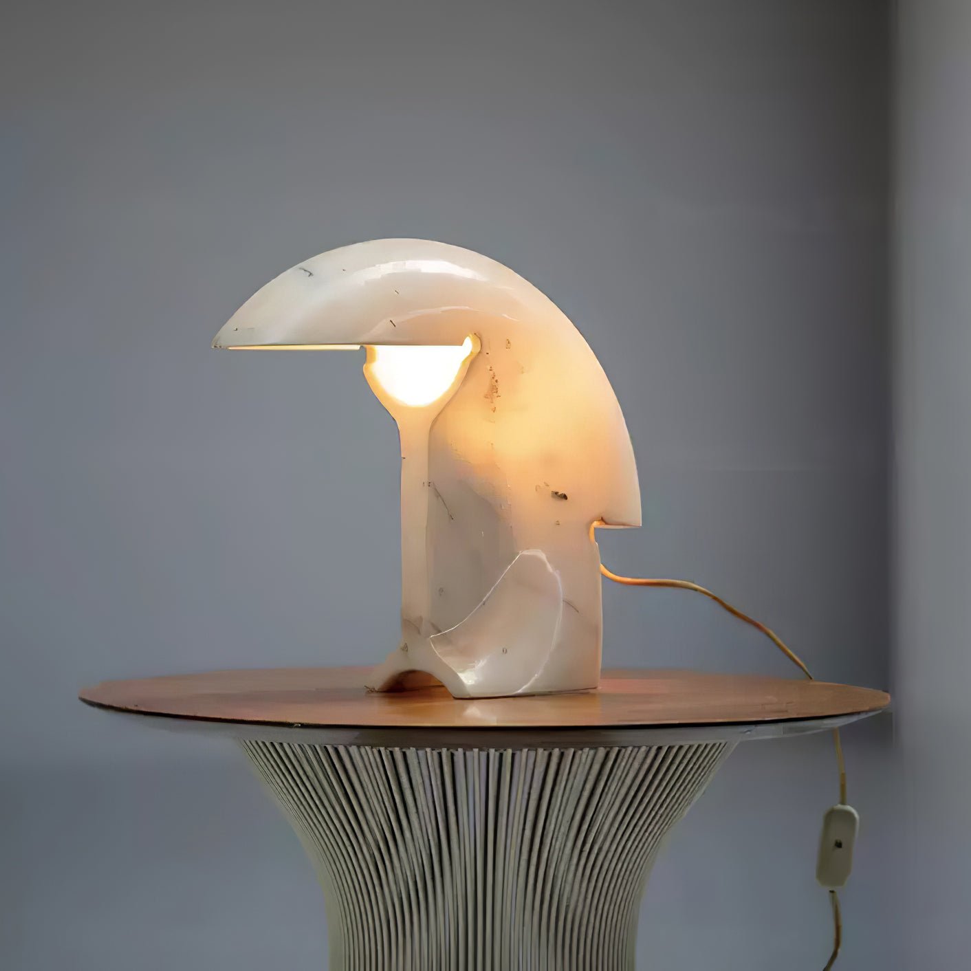 Emmy Modern Marble Table Lamp-Neutral Decor
