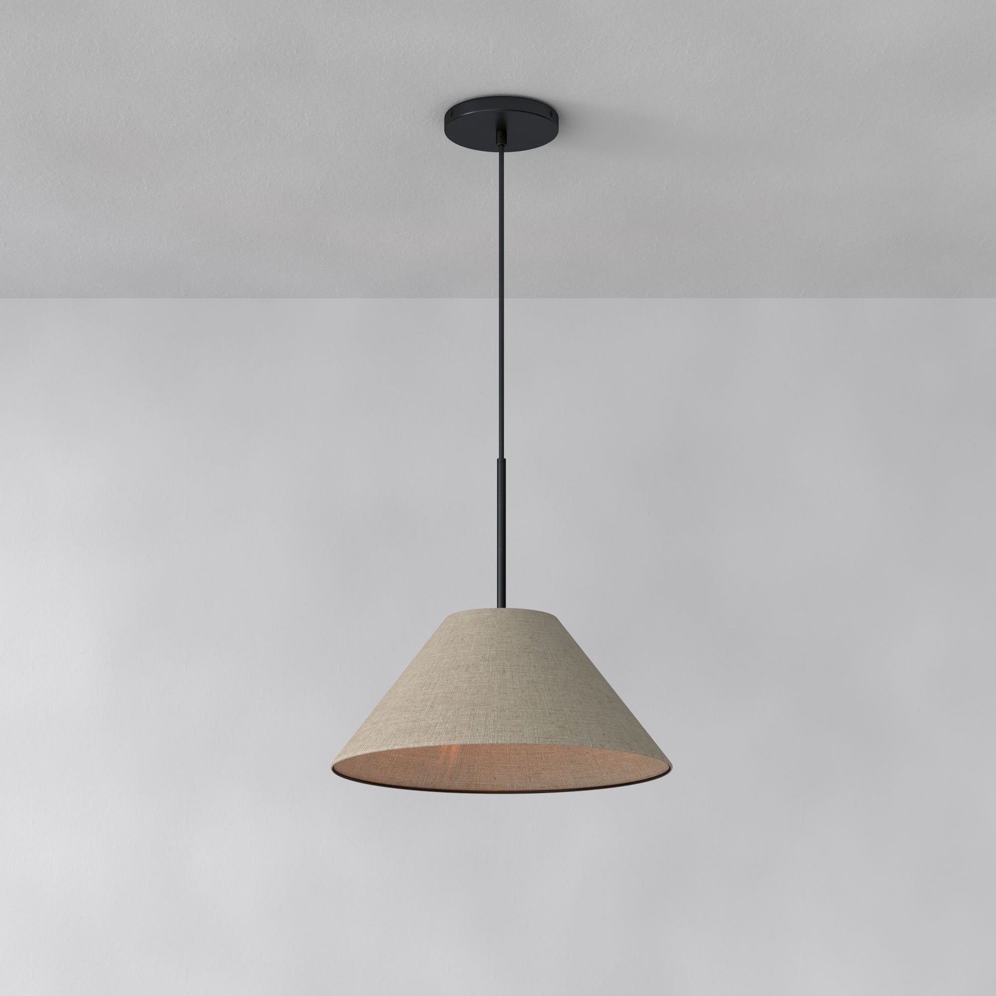 Cone Milk Clear Glass Cone Pendant Light for Kitchen-Neutral Decor