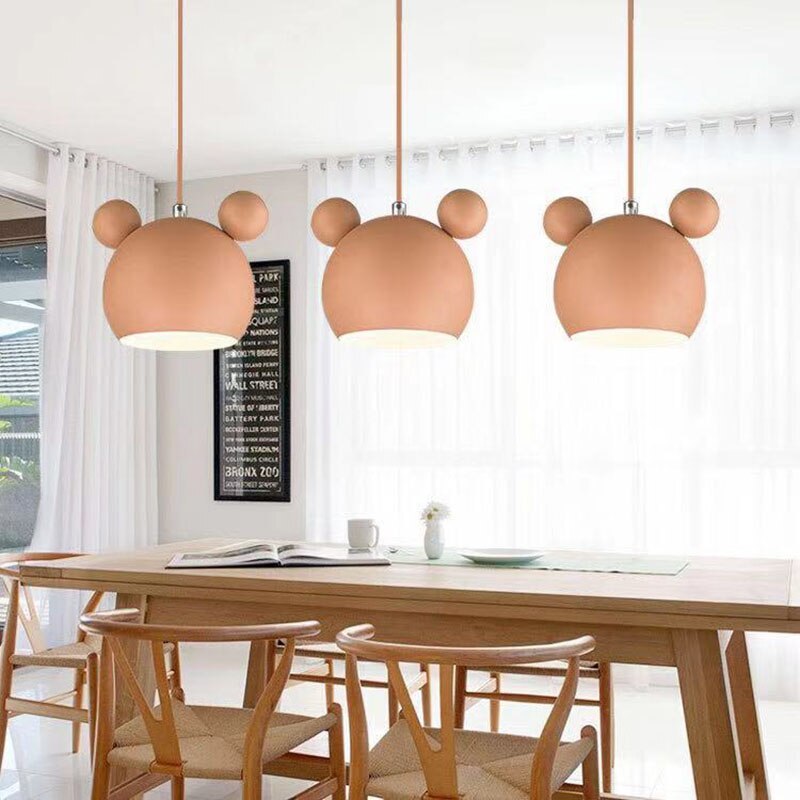 Valentina Mouse Head Pendant Light, 5 Colour - Neutral Decor