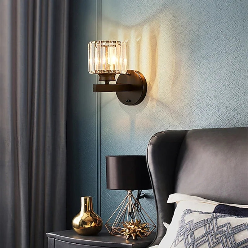 Arisha Modern LED Crystal Wall Lamp Square, Round - Neutral Decor