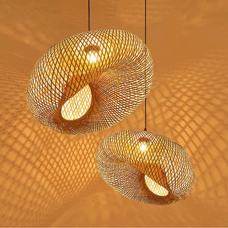 Ritta Bamboo Pendant Light - Neutral Decor