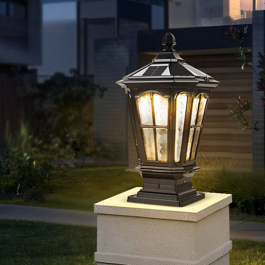 Alison Retro Pavilion LED Outdoor Fence Post Lights