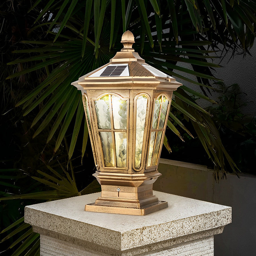 Alison Retro Pavilion LED Outdoor Fence Post Lights