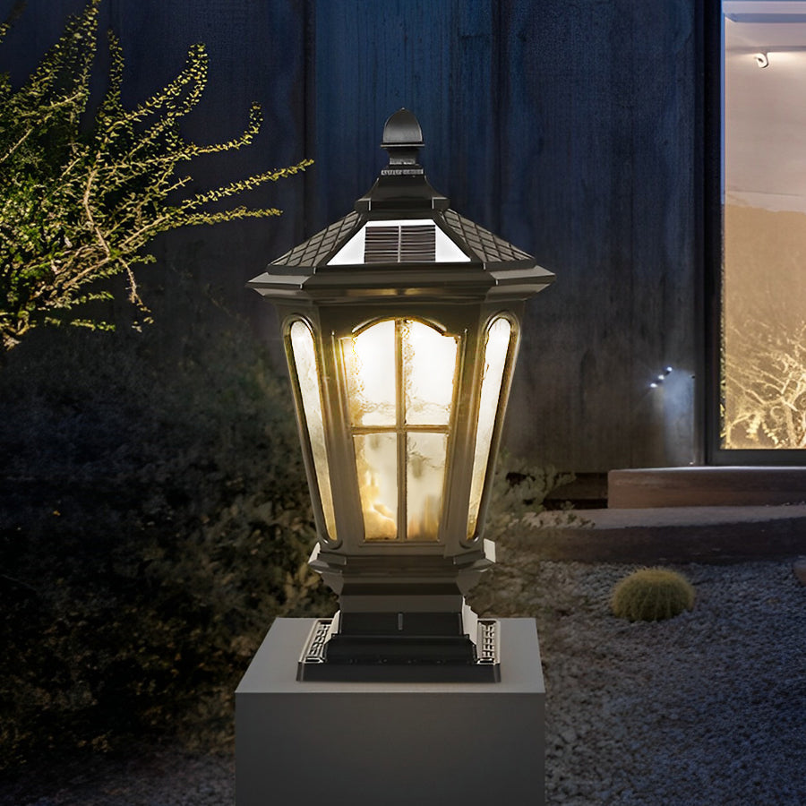 Alison Retro Pavilion LED Outdoor Fence Post Lights