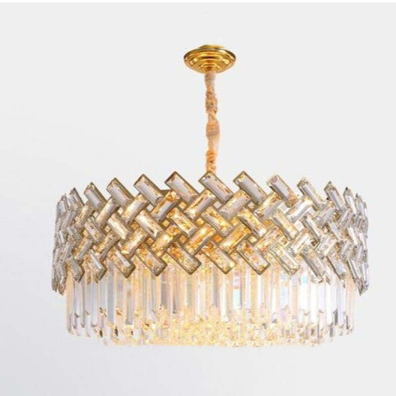 Kristy Luxury Gold Chandelier, Crystal & Metal - Neutral Decor