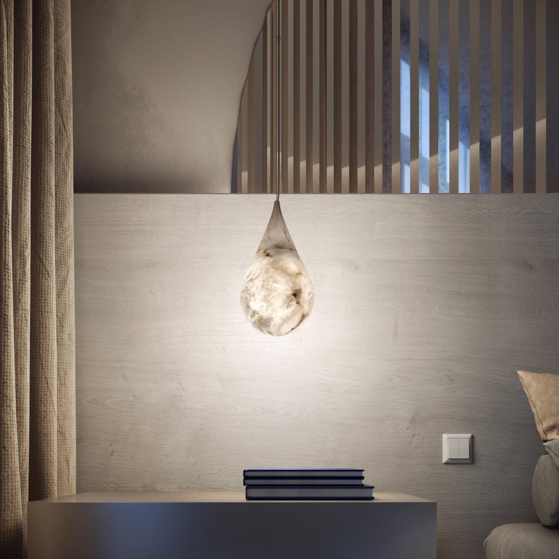 Sorvx Marble Raindrop Pendant Light-Neutral Decor