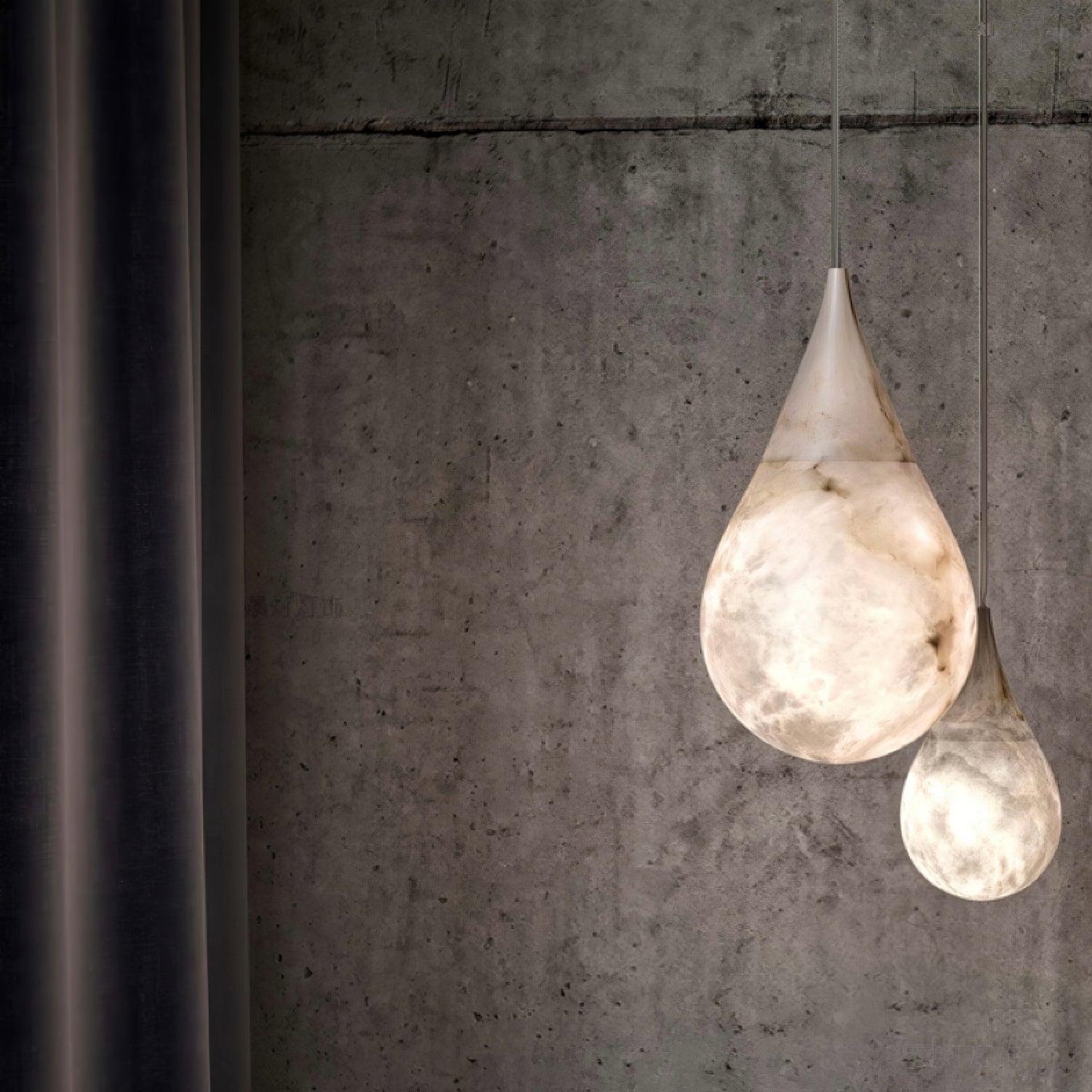 Sorvx Marble Raindrop Pendant Light-Neutral Decor