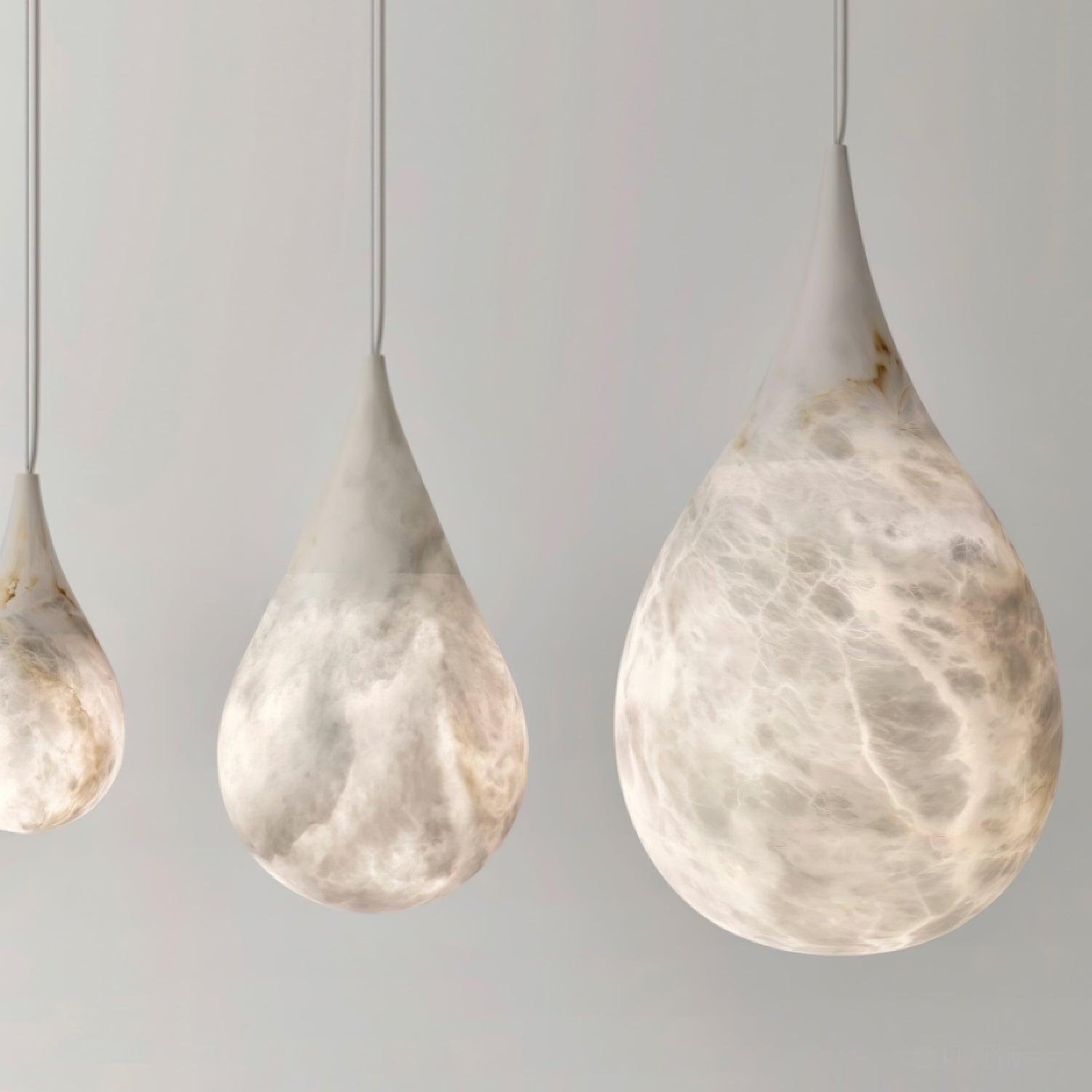 Sorvx Marble Raindrop Pendant Light-Neutral Decor