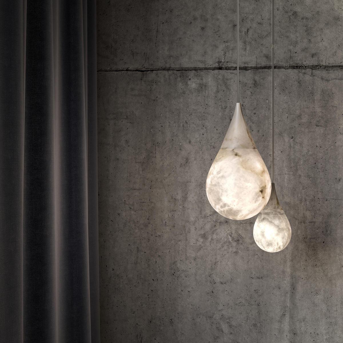 Sorvx Marble Raindrop Pendant Light-Neutral Decor