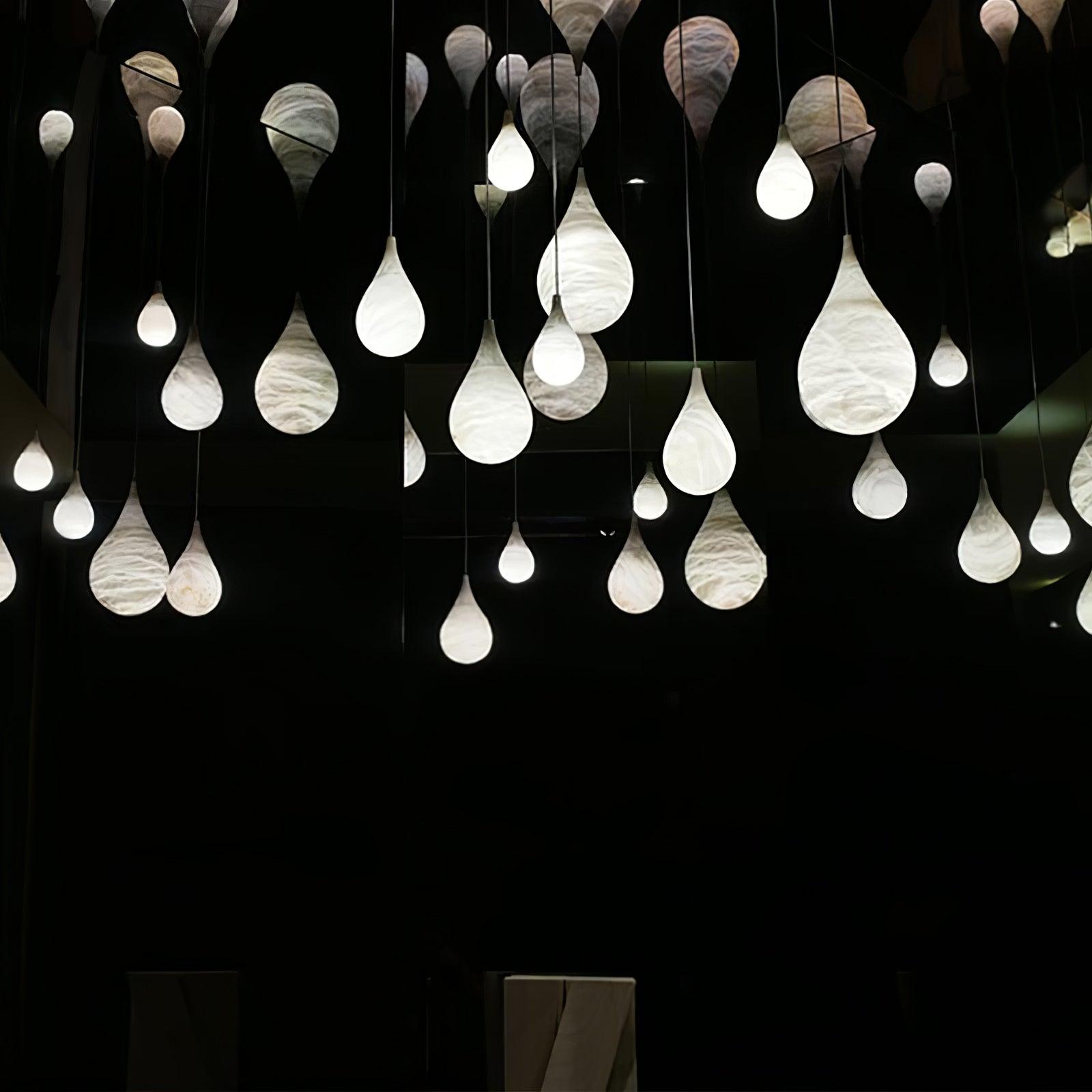 Sorvx Marble Raindrop Pendant Light-Neutral Decor