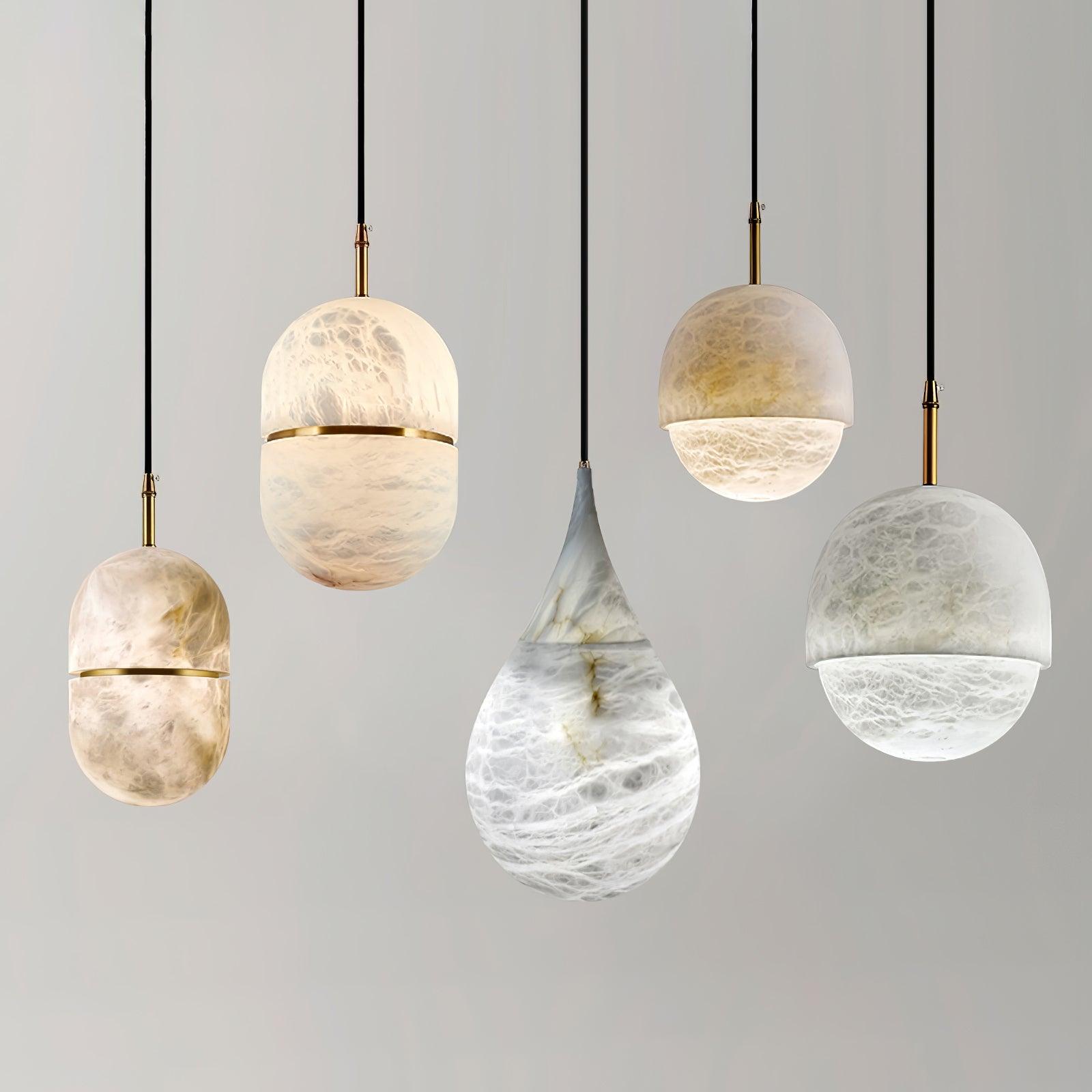 Sorvx Marble Raindrop Pendant Light-Neutral Decor