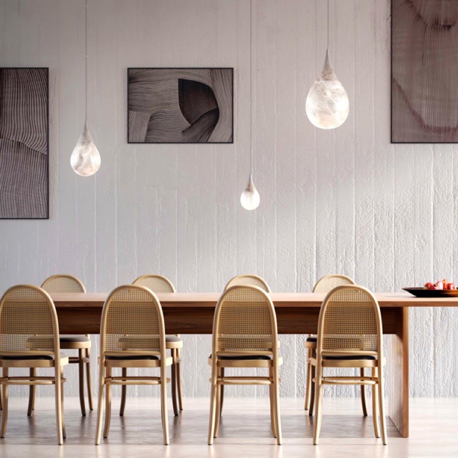 Sorvx Marble Raindrop Pendant Light-Neutral Decor