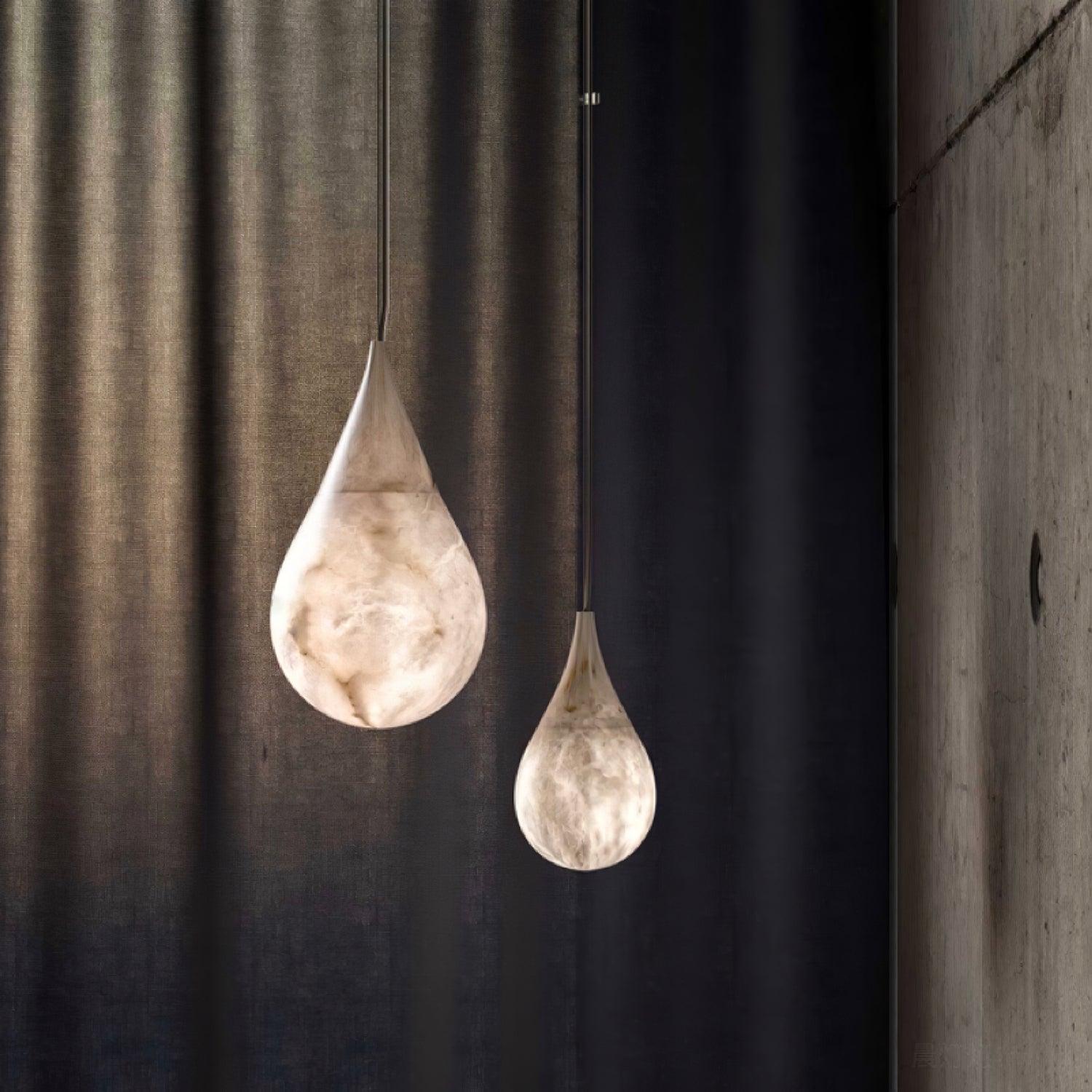 Sorvx Marble Raindrop Pendant Light-Neutral Decor