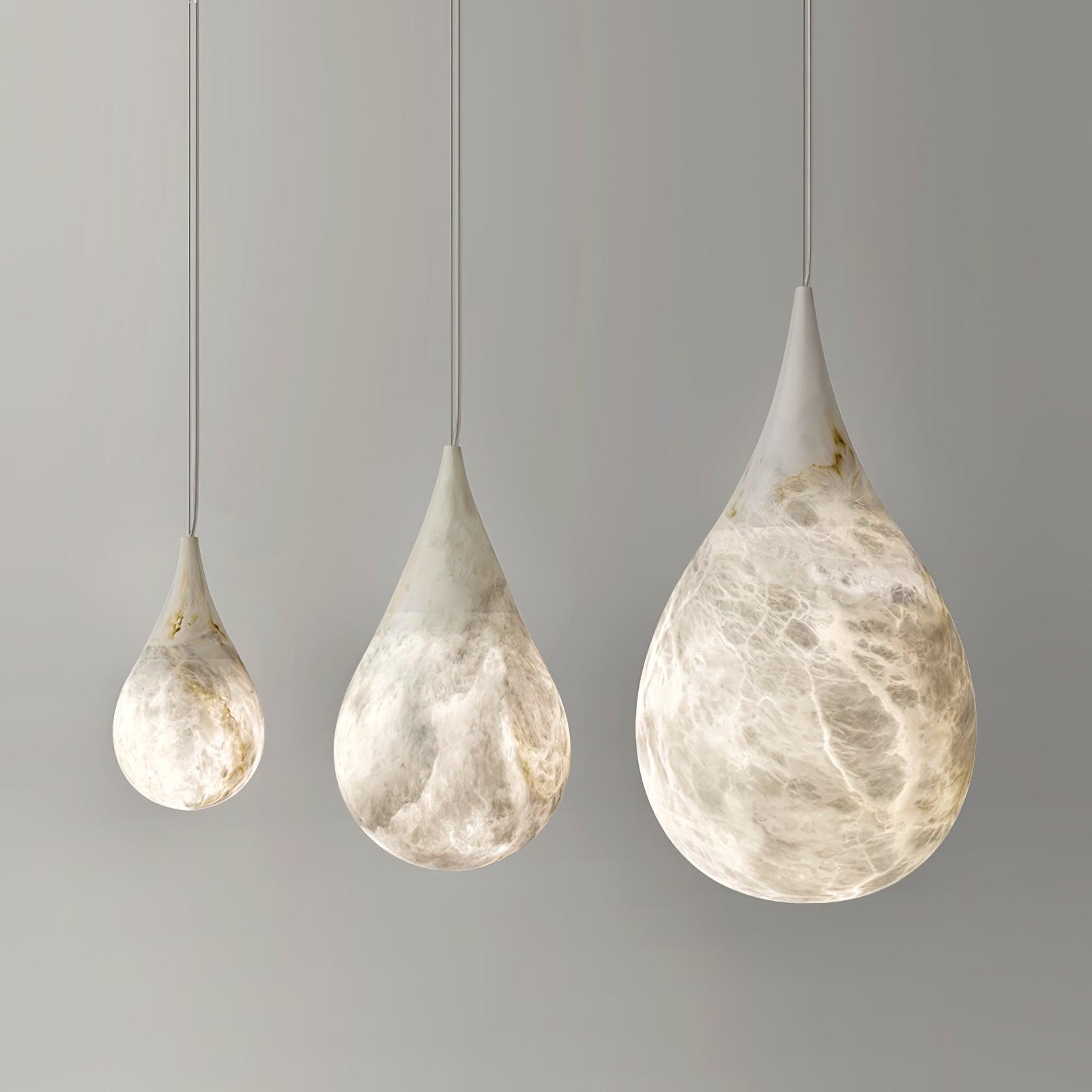 Sorvx Marble Raindrop Pendant Light-Neutral Decor