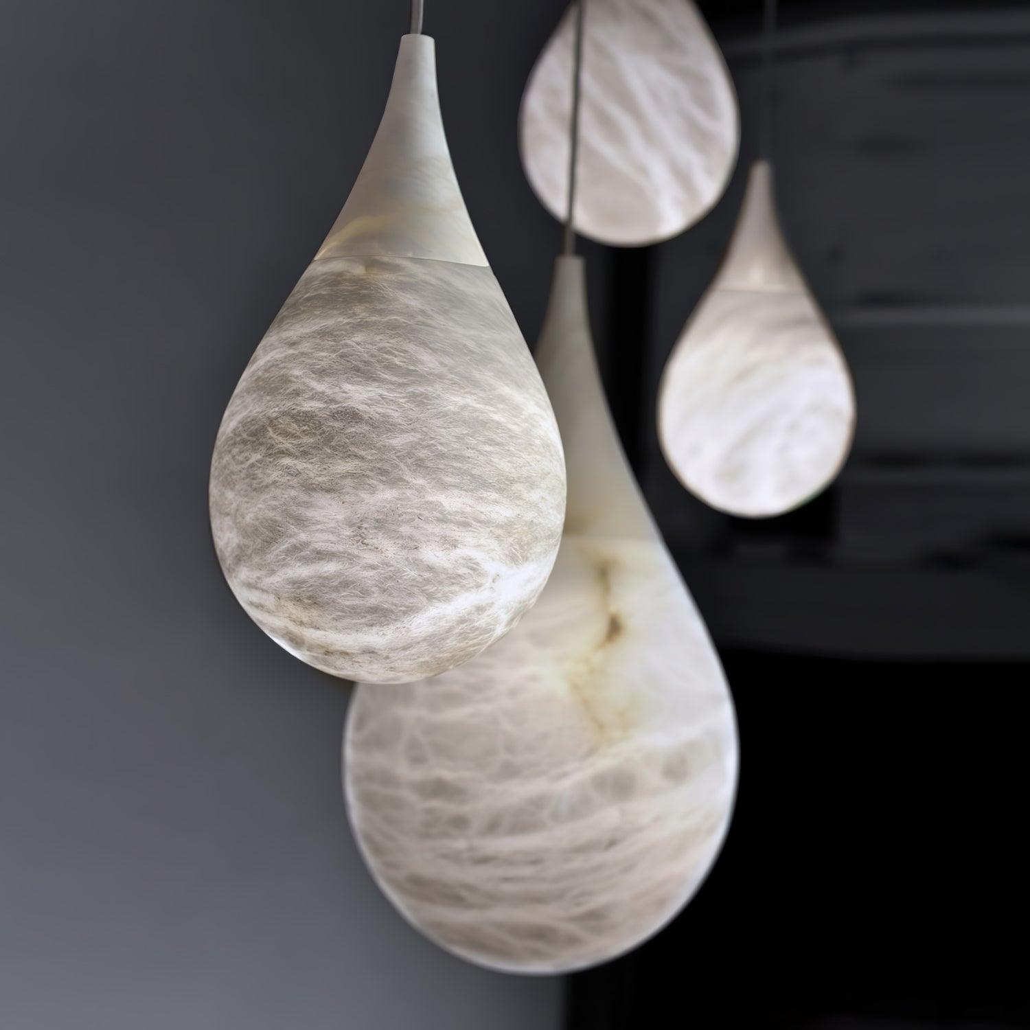 Sorvx Marble Raindrop Pendant Light-Neutral Decor