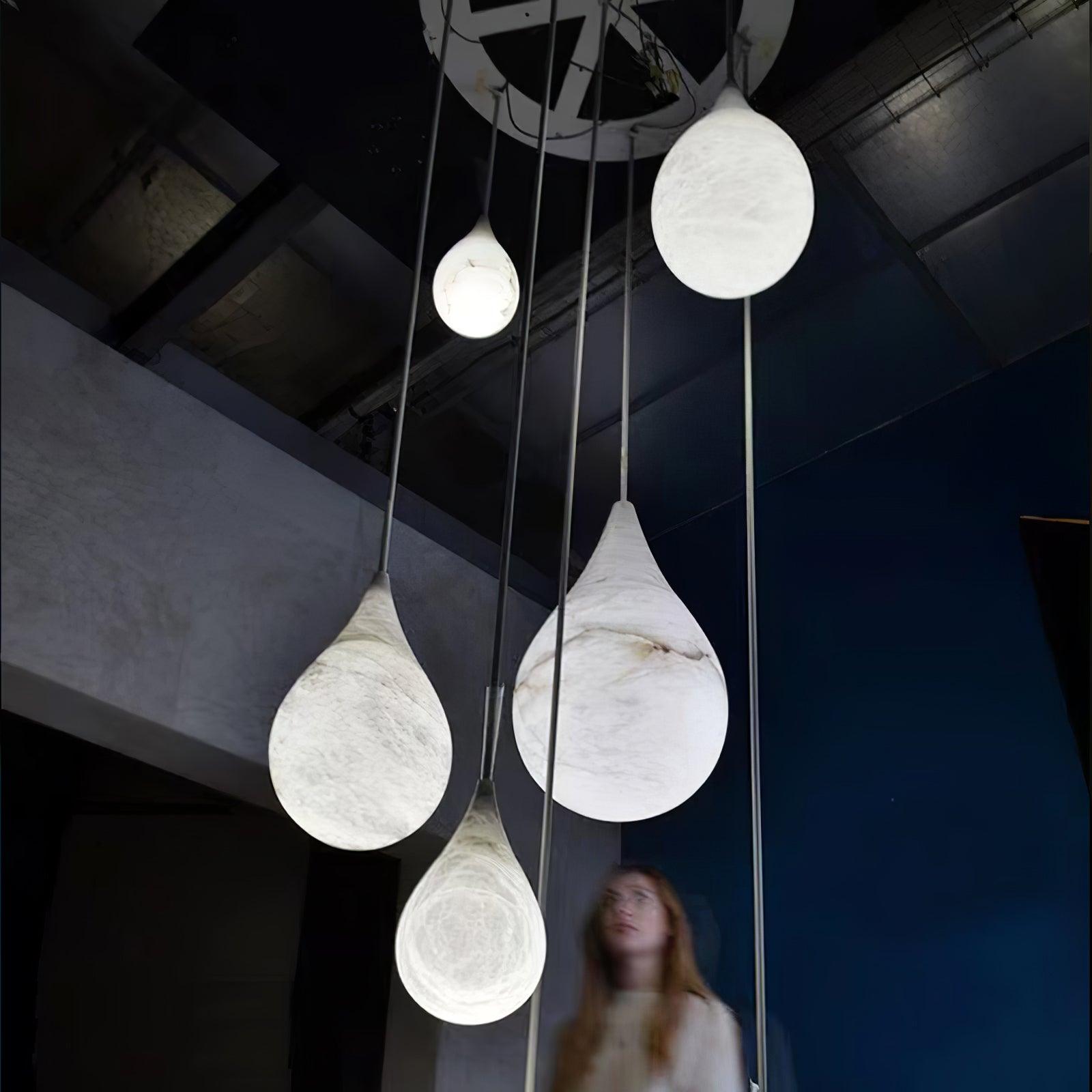 Sorvx Marble Raindrop Pendant Light-Neutral Decor