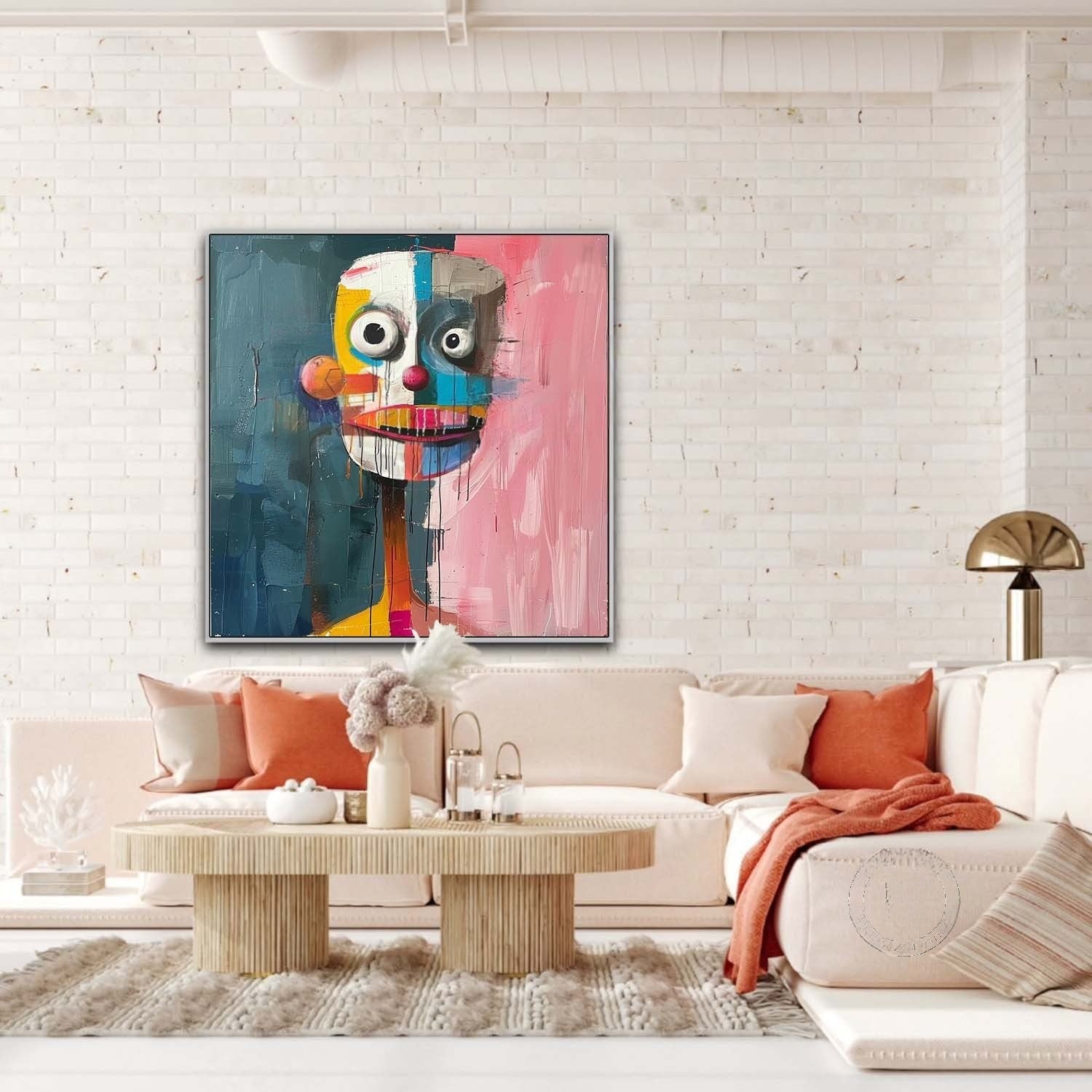 Wall Art Colorful Abstract Portrait - Neutralighting