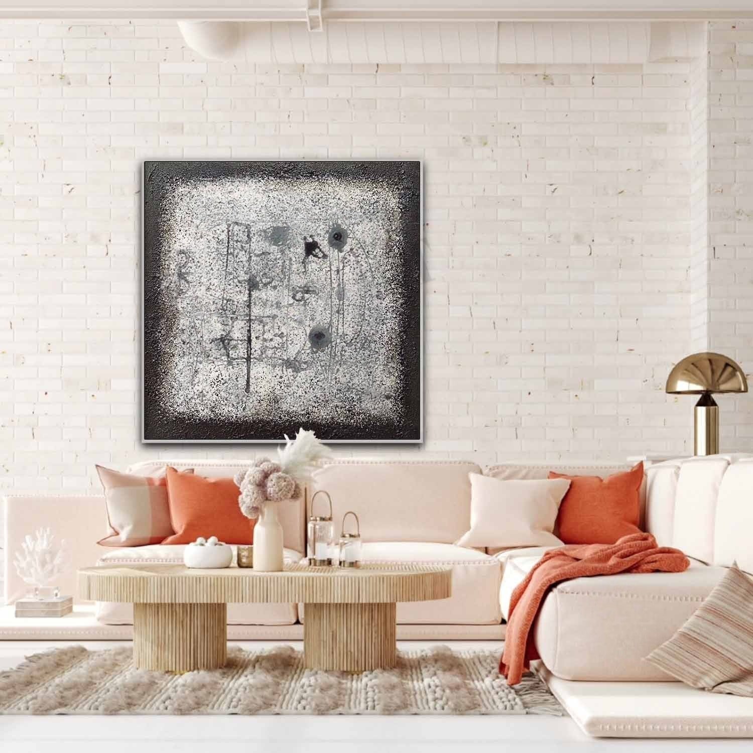 Wall art Minimalist Monochrome Line Wabi-Sabi - Neutralighting