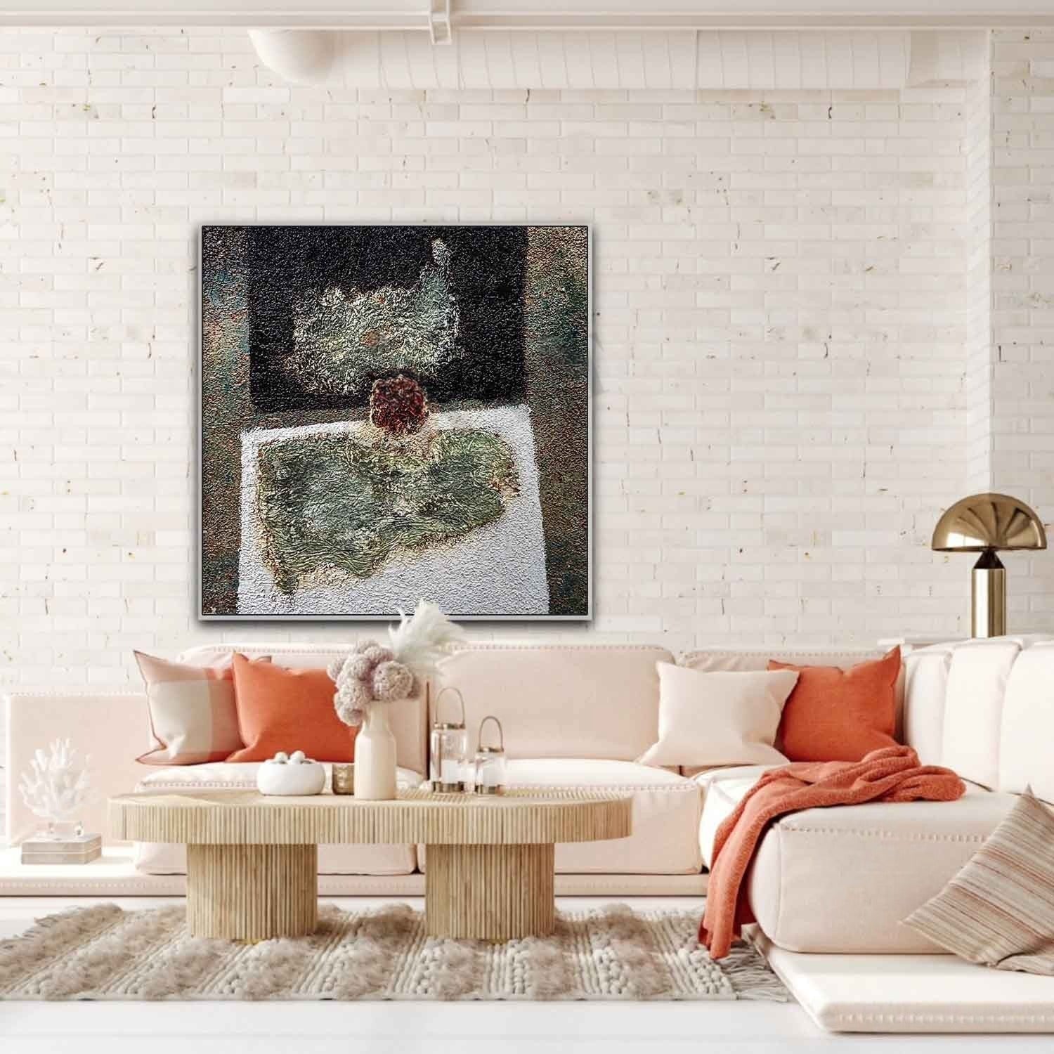 Wall Art Square Impasto Still Life - Neutralighting