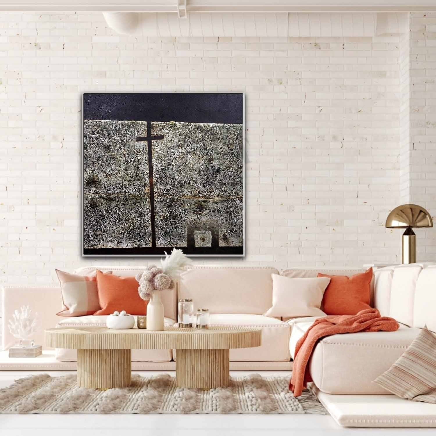 Wall Art Square Minimalist Geometric - Neutralighting