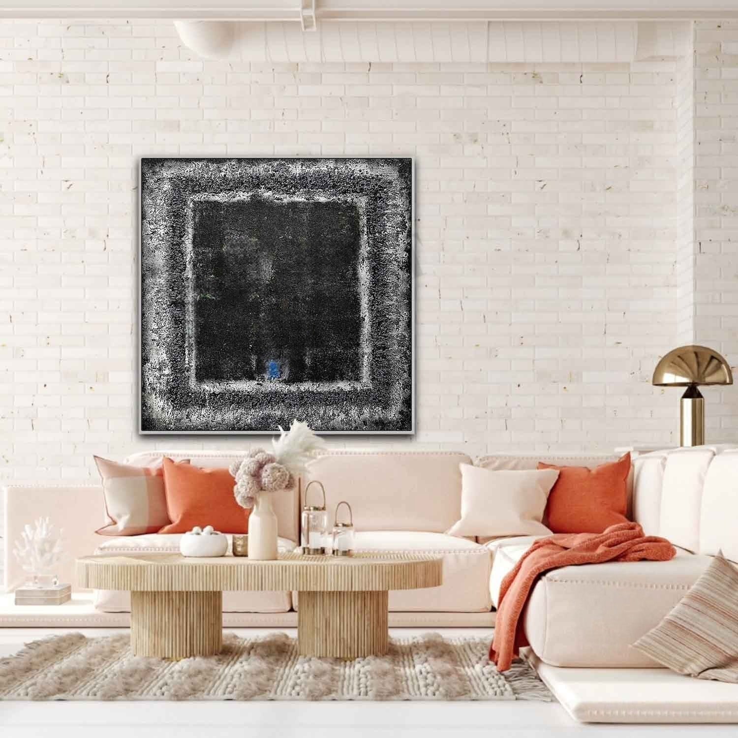 Wall Art Dark Abstract Wabi-Sabi Canvas - Neutralighting
