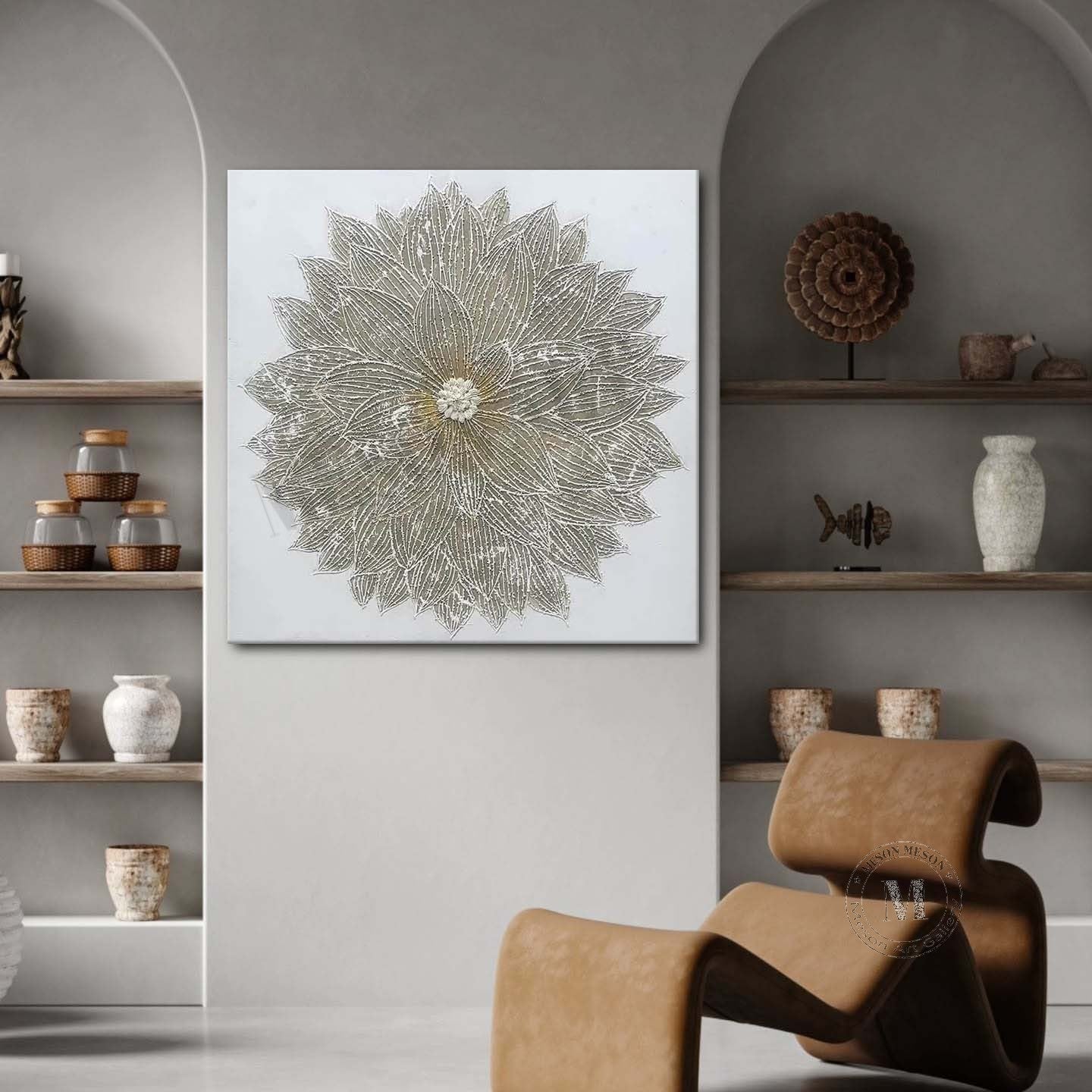 Plaster Art Texture Painting SG361 - Neutralighting
