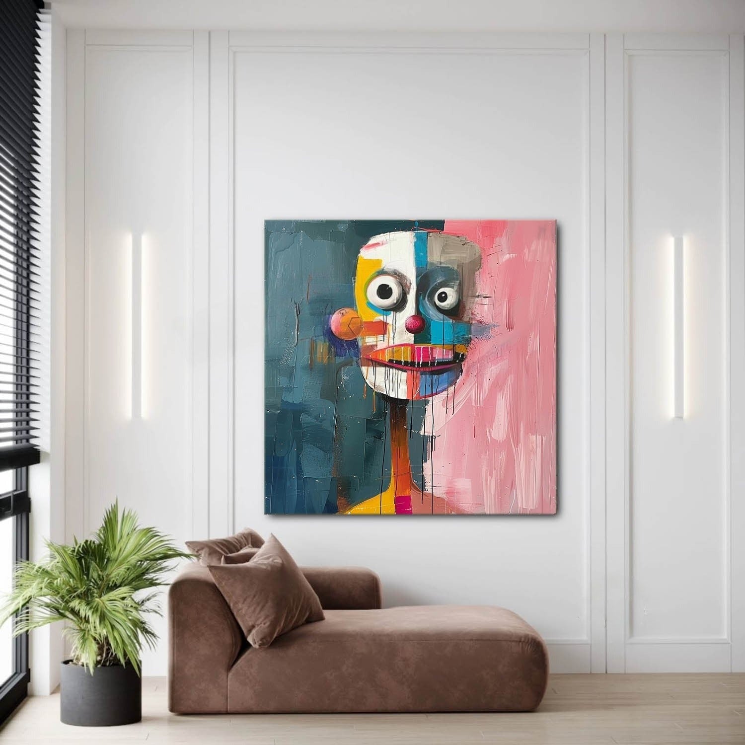 Wall Art Colorful Abstract Portrait - Neutralighting