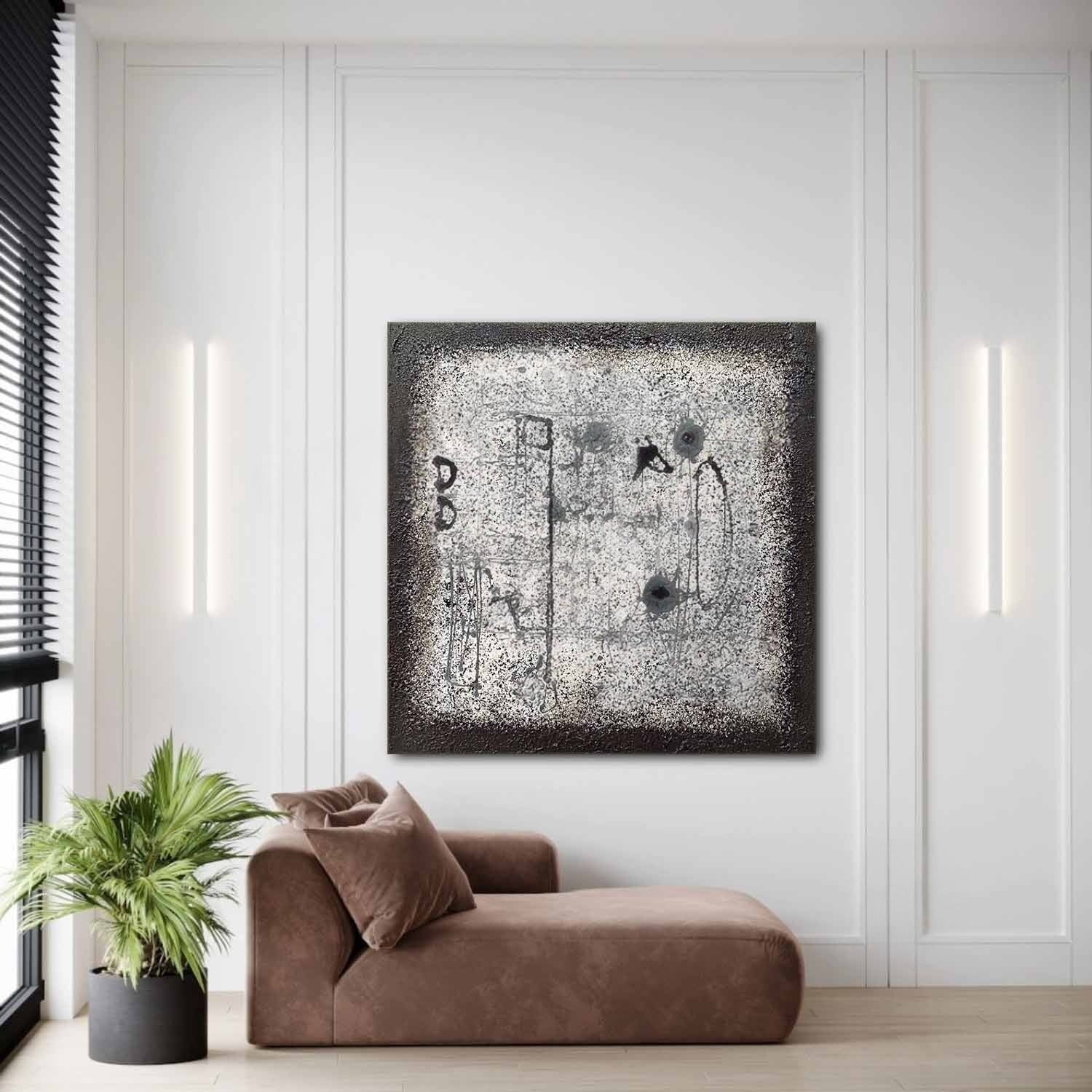Wall art Minimalist Monochrome Line Wabi-Sabi - Neutralighting