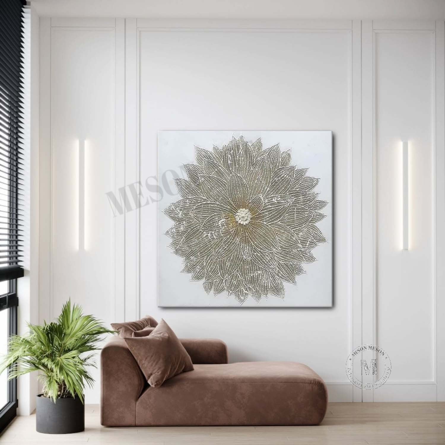 Plaster Art Texture Painting SG361 - Neutralighting