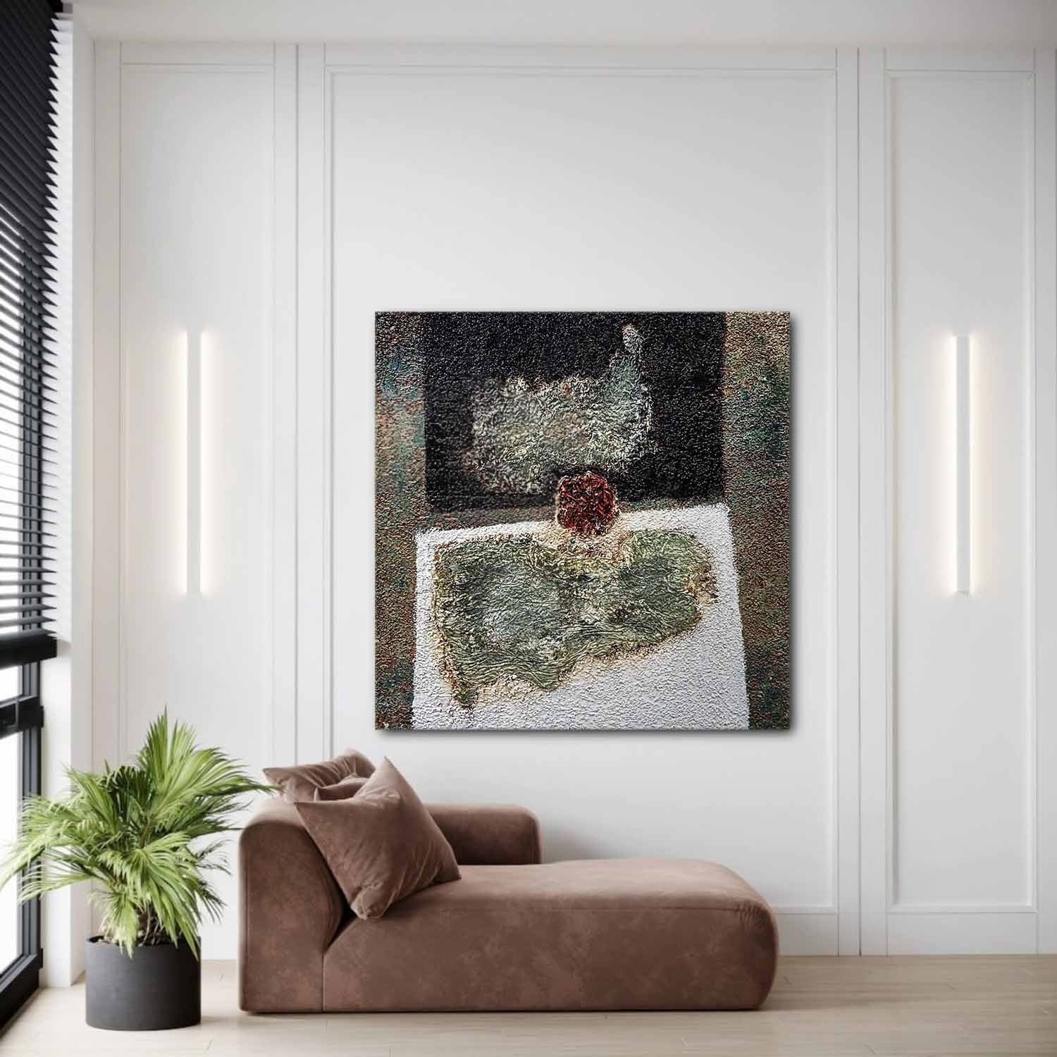 Wall Art Square Impasto Still Life - Neutralighting