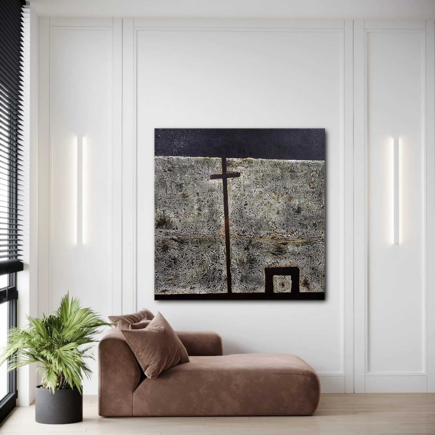 Wall Art Square Minimalist Geometric - Neutralighting