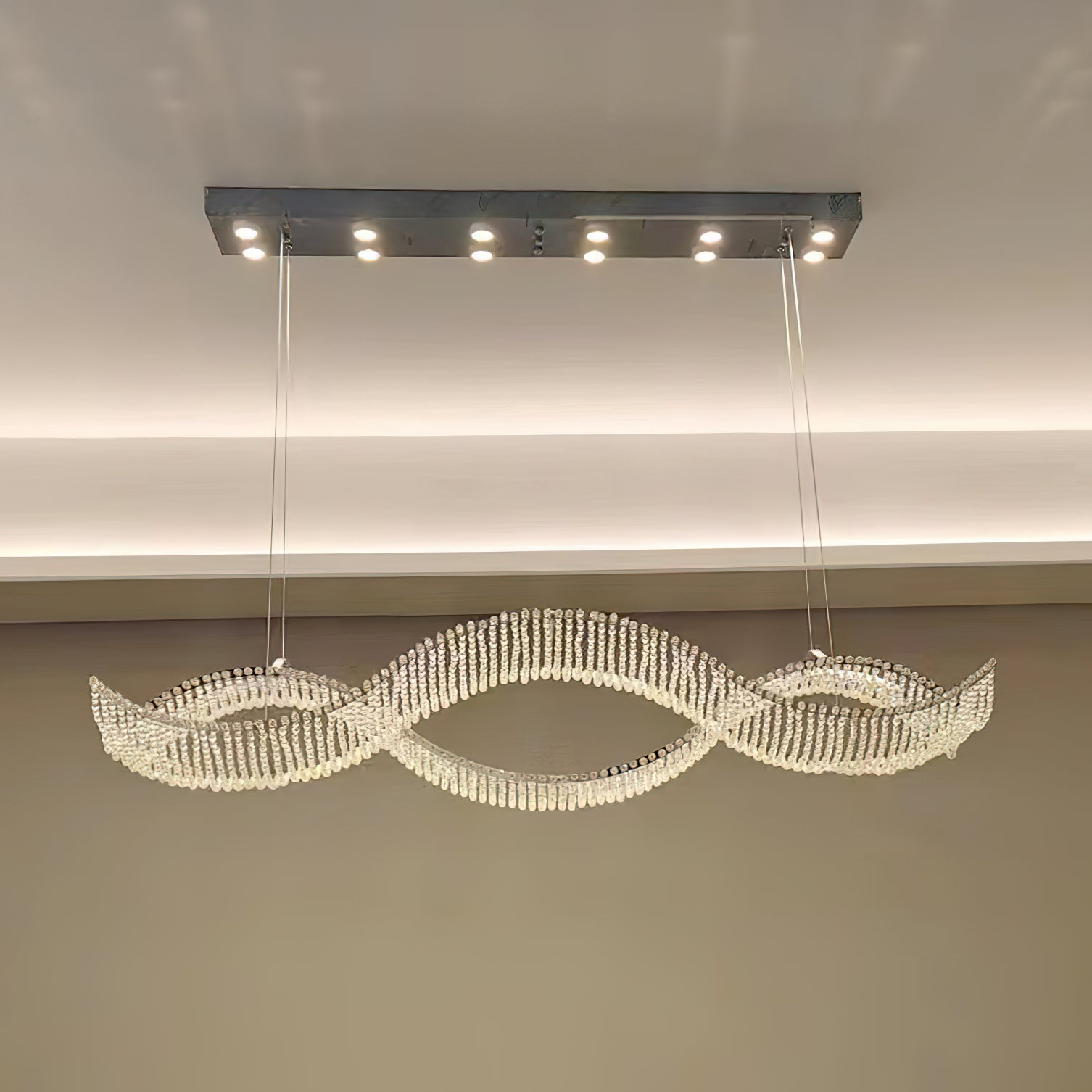 Caelox Postmodern Luxury Crystal Chandelier-Neutral Decor