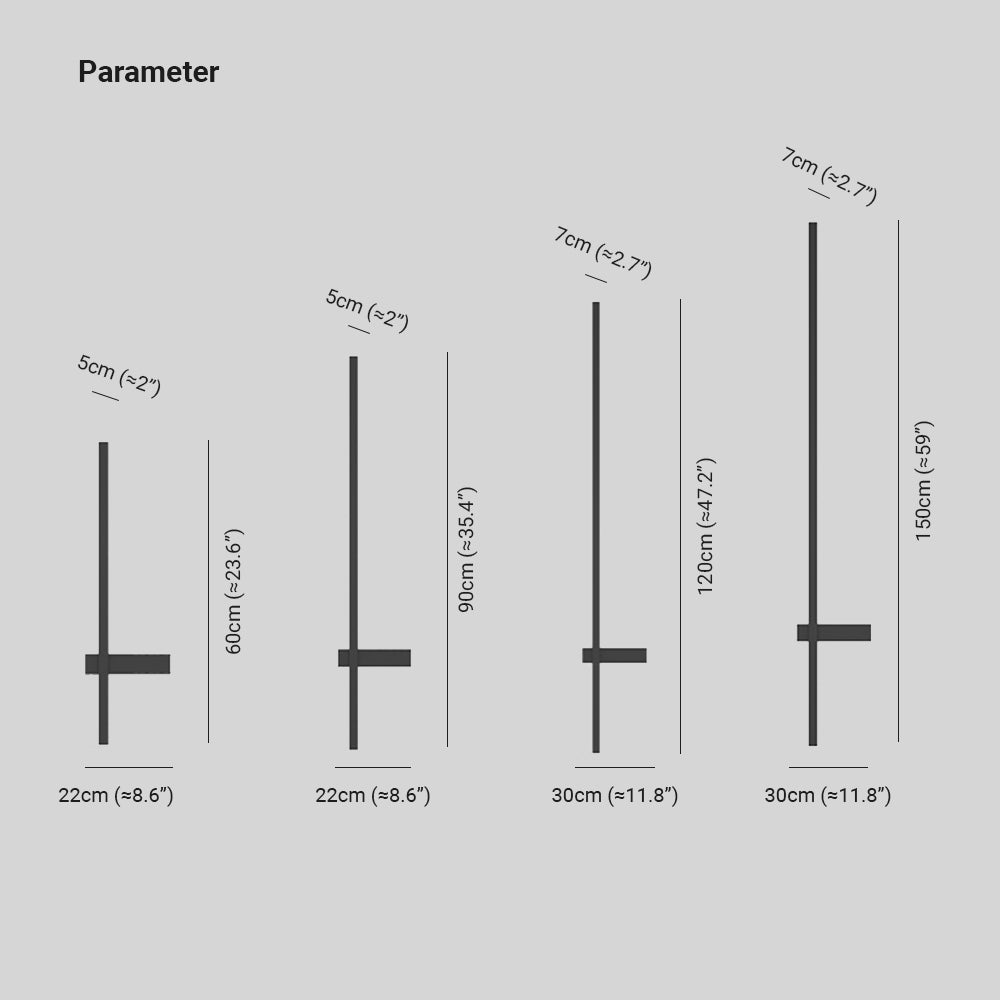 Ray Minimalist Duo-Linear Outdoor Wall Lamp, Black - Neutral Decor