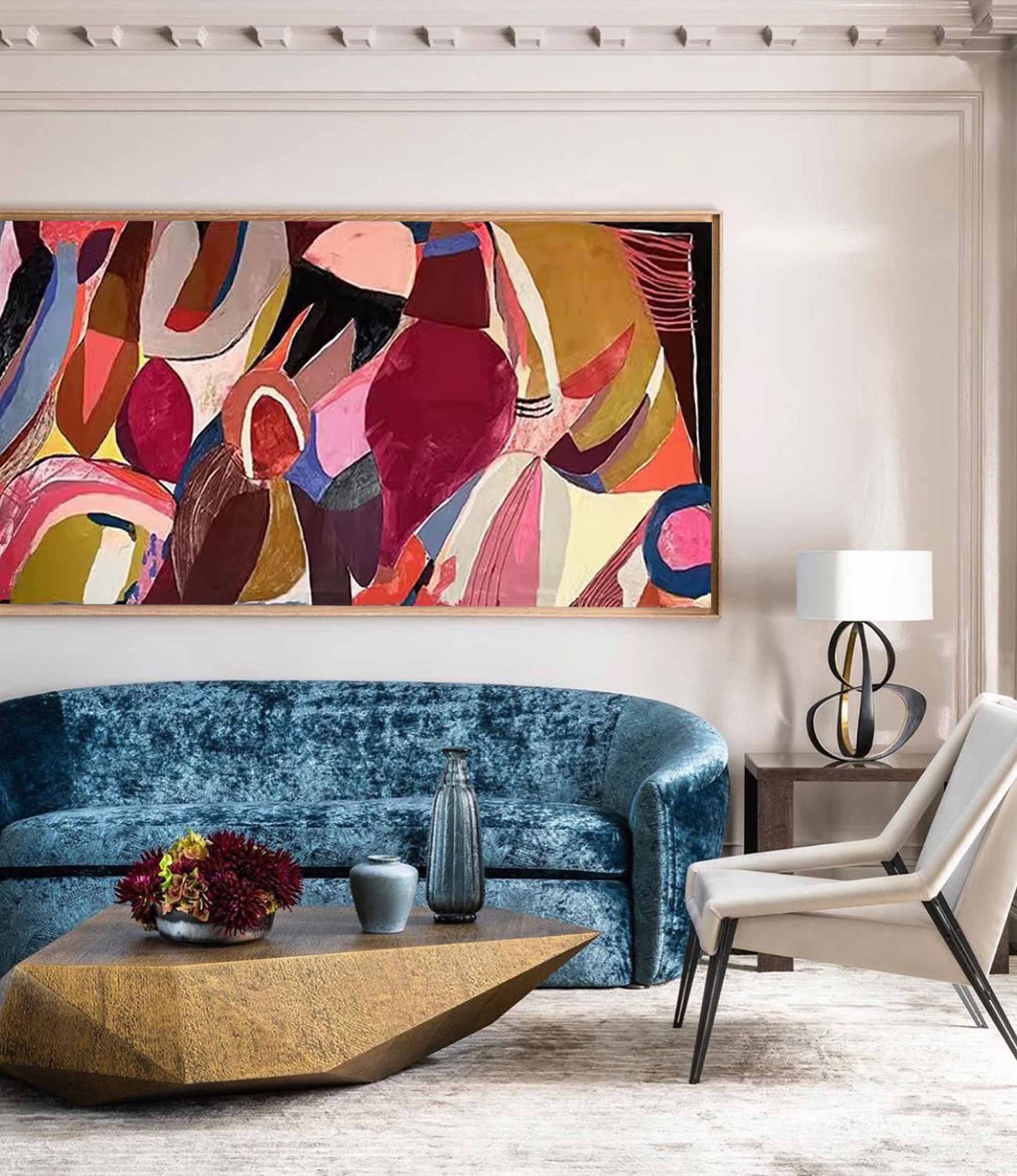 Abstract Canvas Art AB061 - Neutralighting