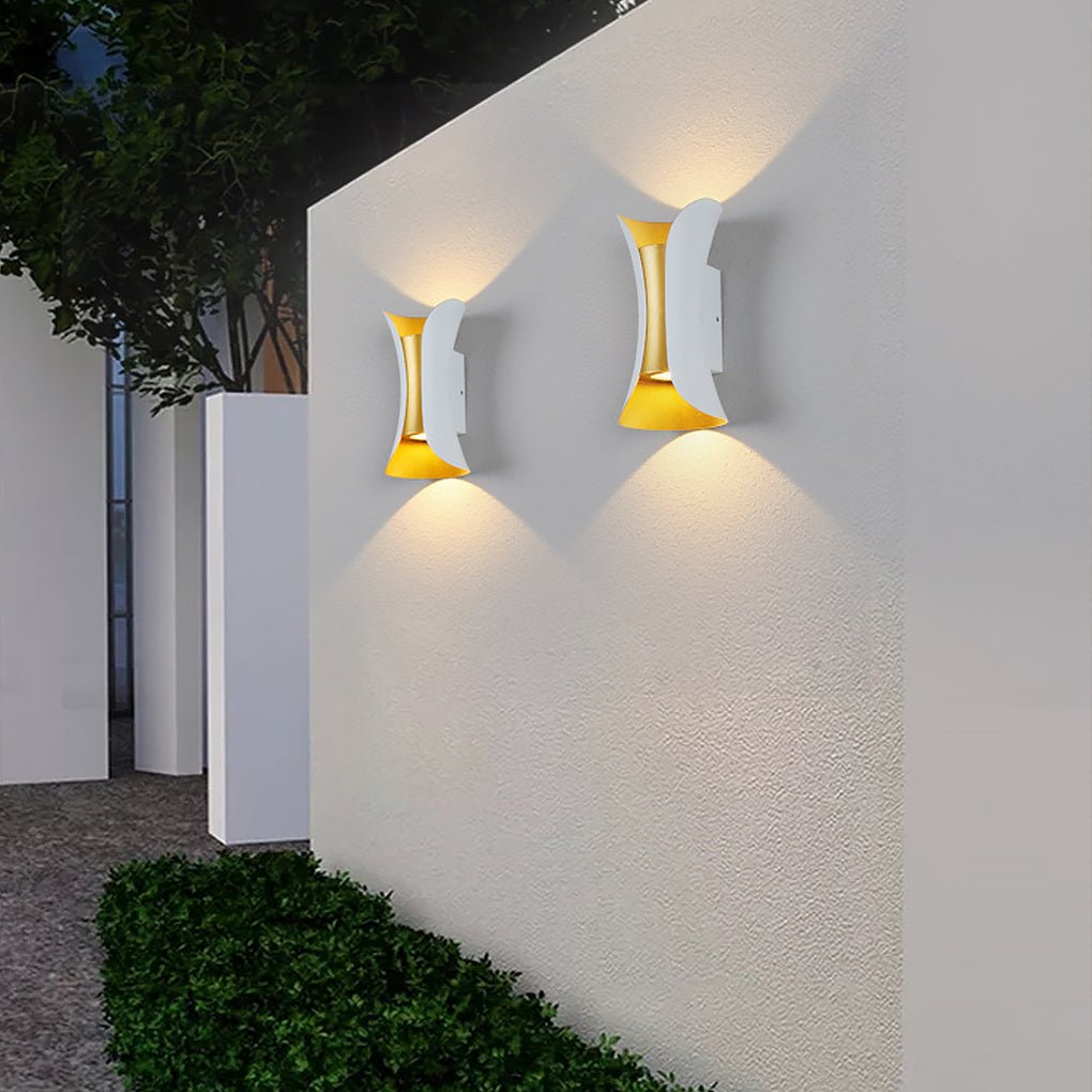 Sunshine Waterproof Modern Glass Outdoor Wall Lights