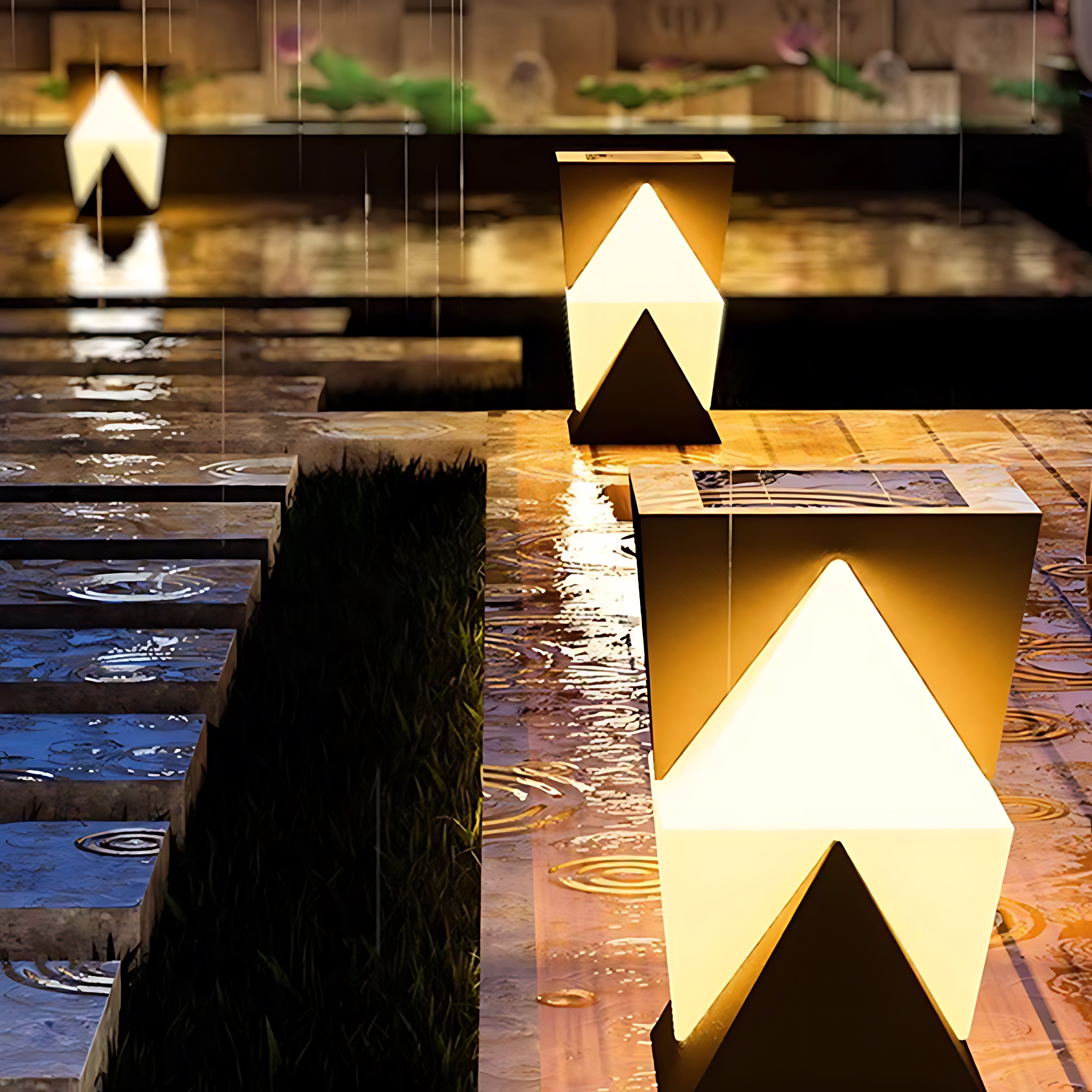 Walth Special Shaped Modern PE Outdoor Piller Light