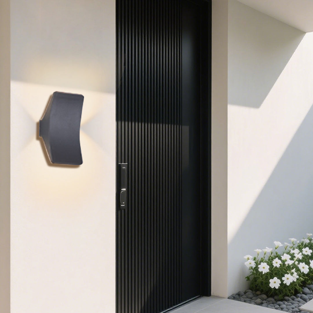 Halaay LED Waterproof Minimalist Glass Outdoor Wall Lights