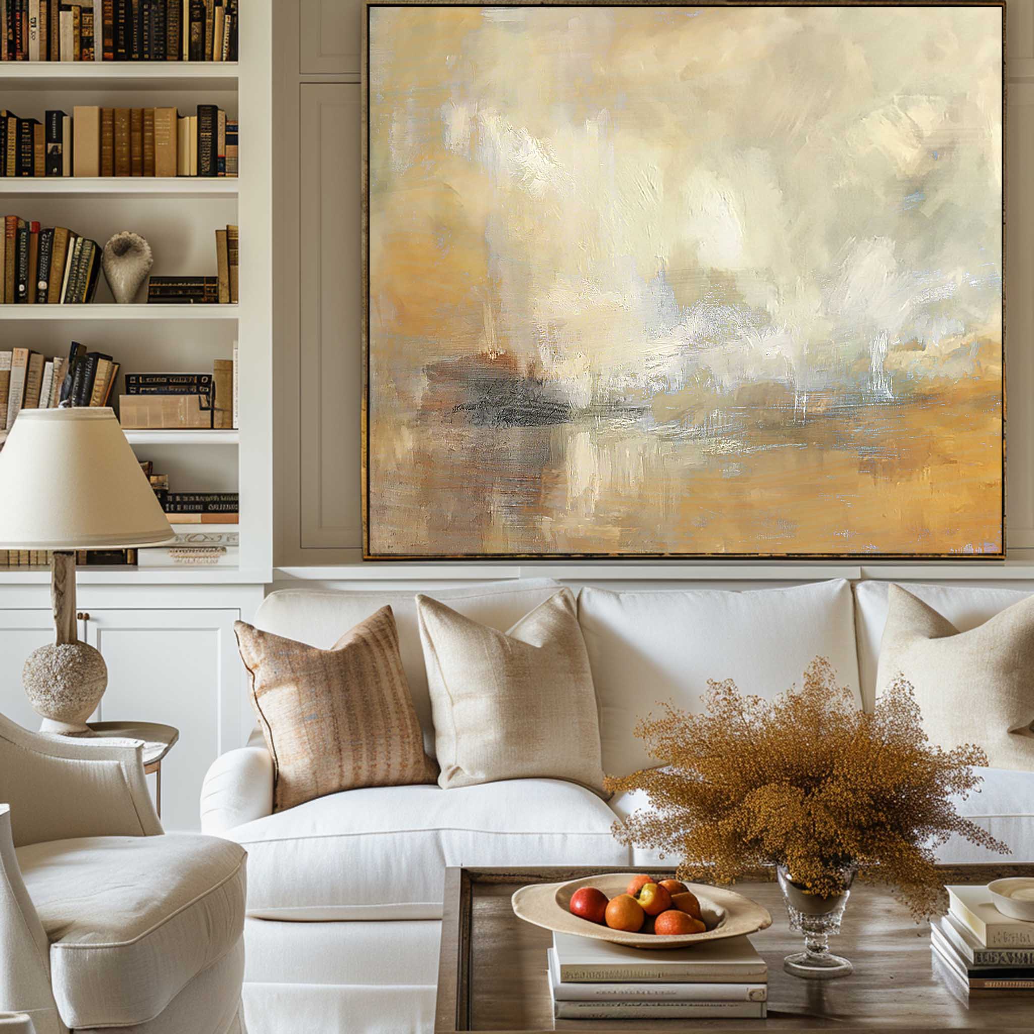 Seascape Abstract Painting ABSH22 - Neutralighting