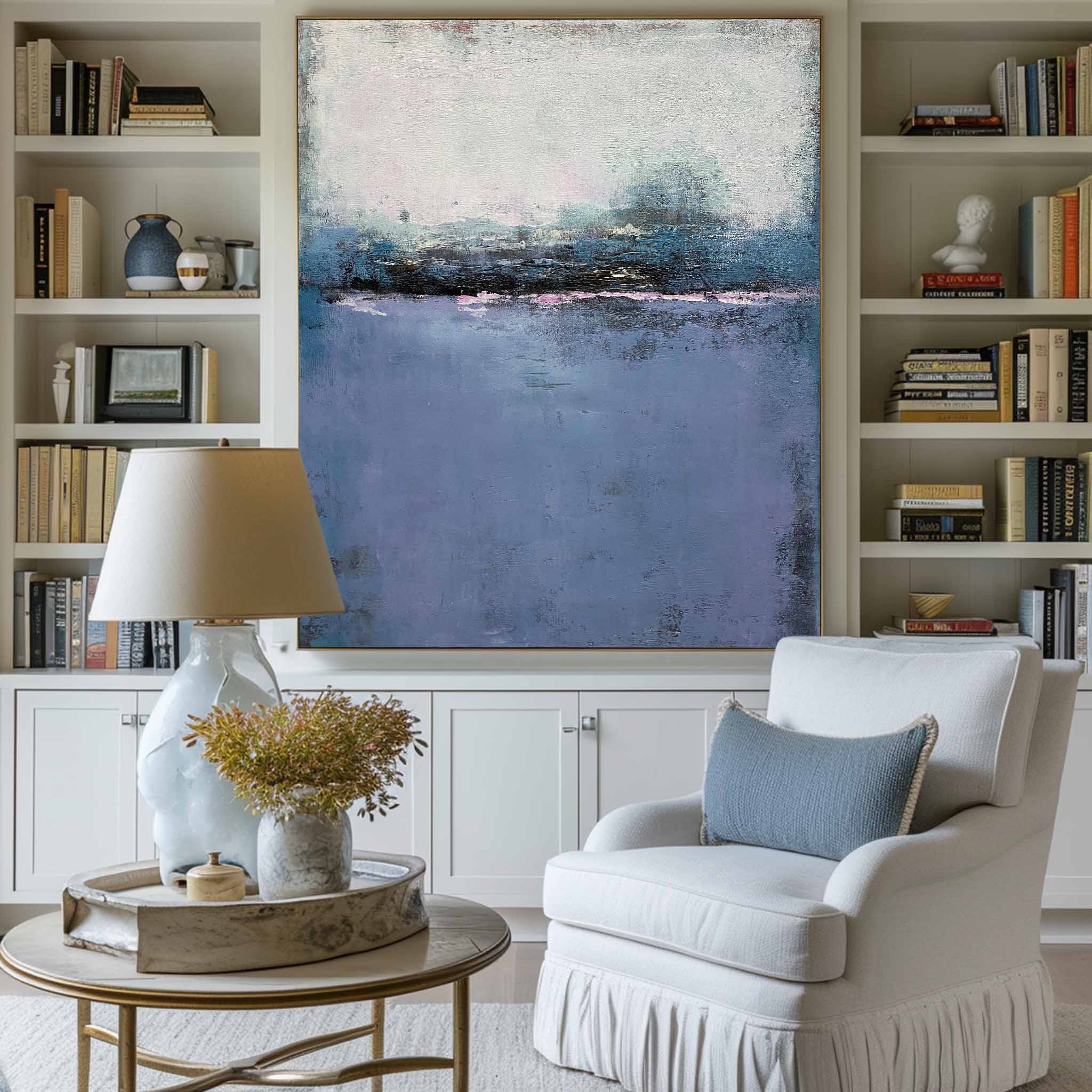 Blue Minimalist Painting ABAV167 - Neutralighting