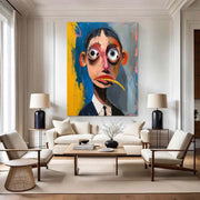 Wall Art Neo Expressionist Surreal Portrait - Neutralighting