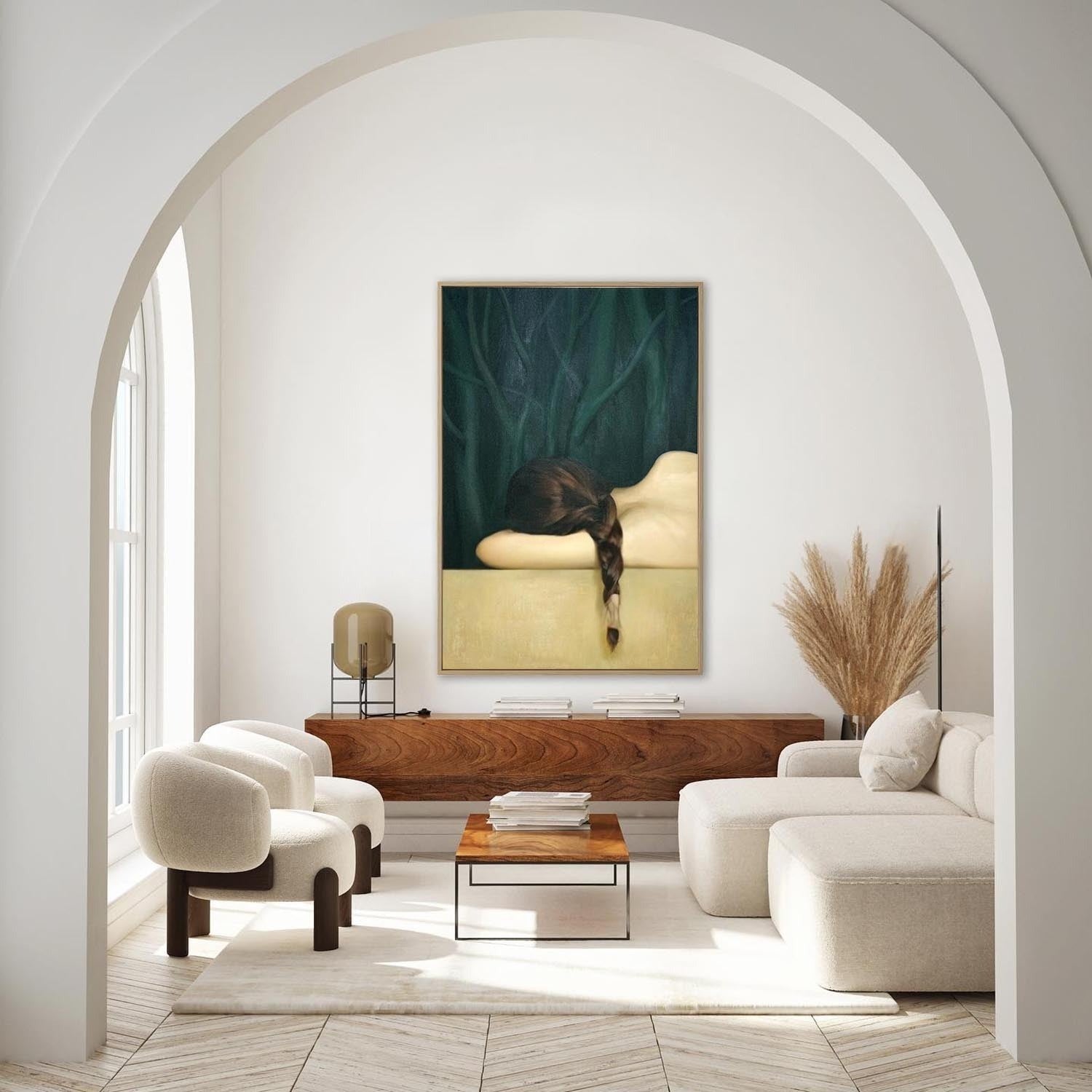 Wall Art Dreamy Hyperrealism Figure Braid - Neutralighting
