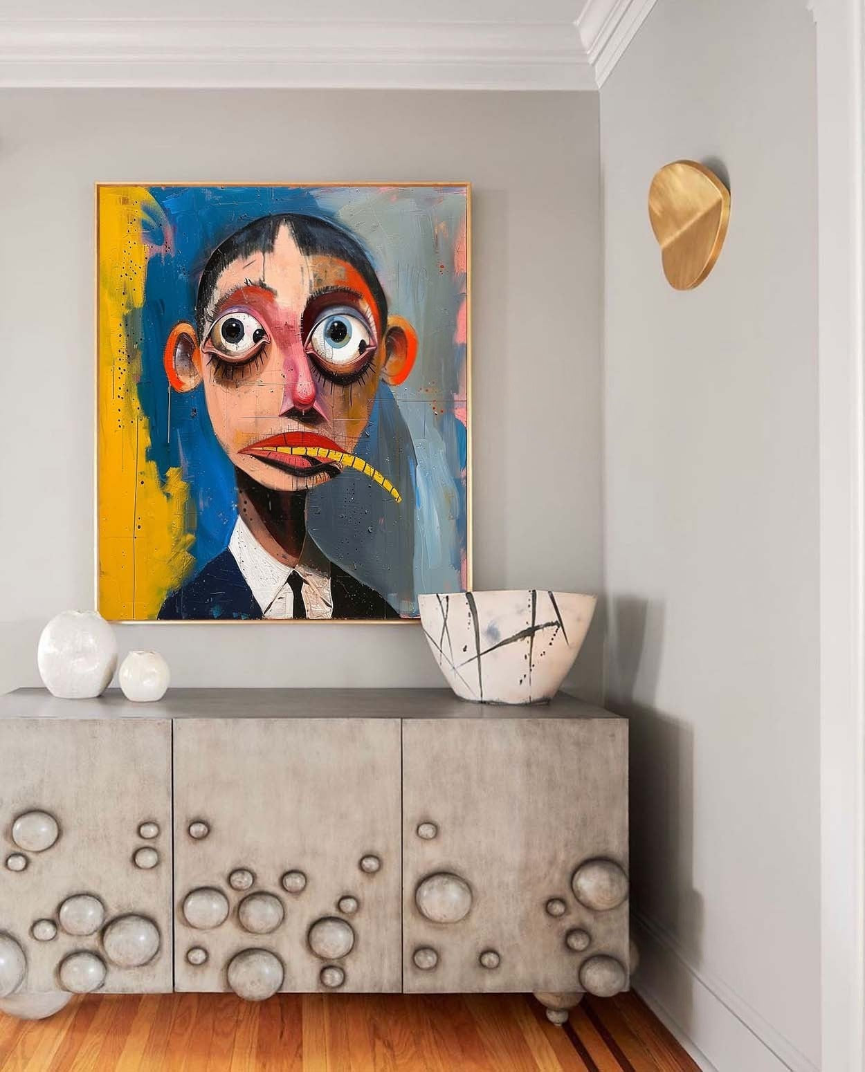 Wall Art Neo Expressionist Surreal Portrait - Neutralighting