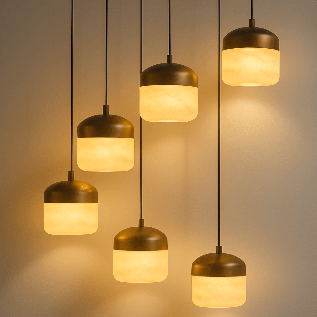 Asta Alabaster Pendant Light-Neutral Decor