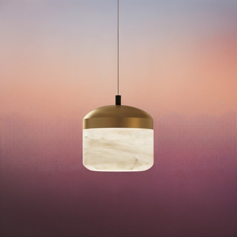 Asta Alabaster Pendant Light-Neutral Decor