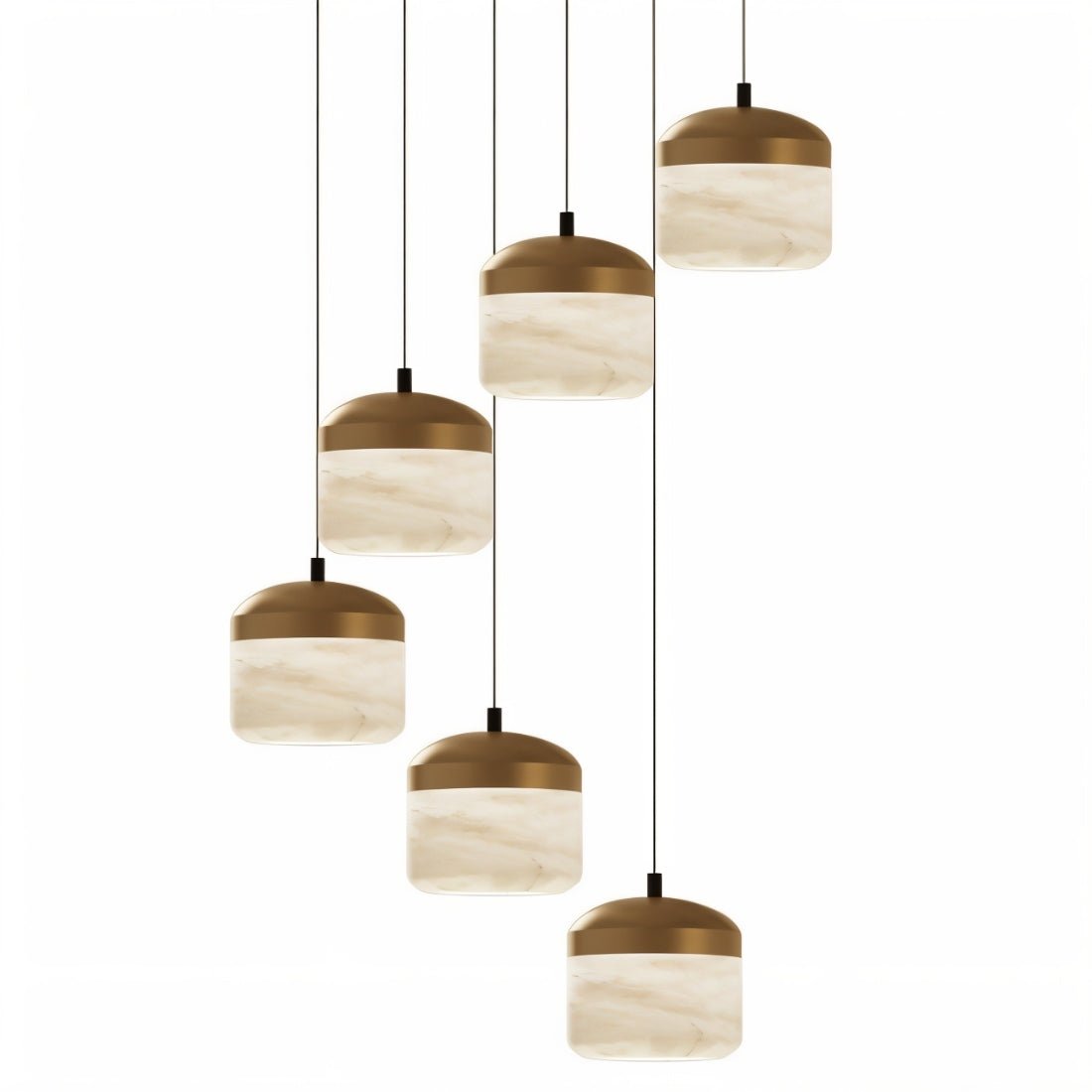 Asta Alabaster Pendant Light-Neutral Decor