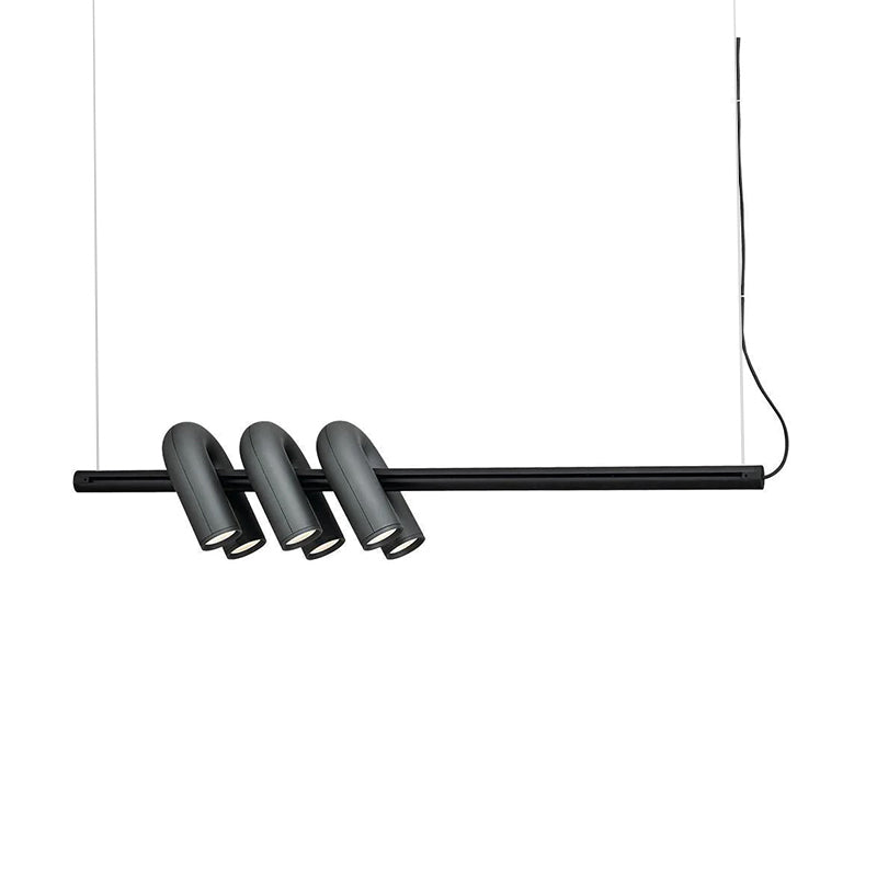 Arisha Modern Pendant Light Linear With 3 U-Shaped Light - Neutral Decor