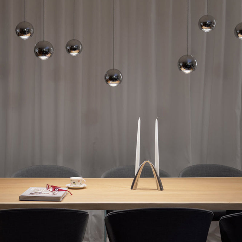 Valentina Modern Lustrous Golden Metal Ball Pendant Light - Neutral Decor