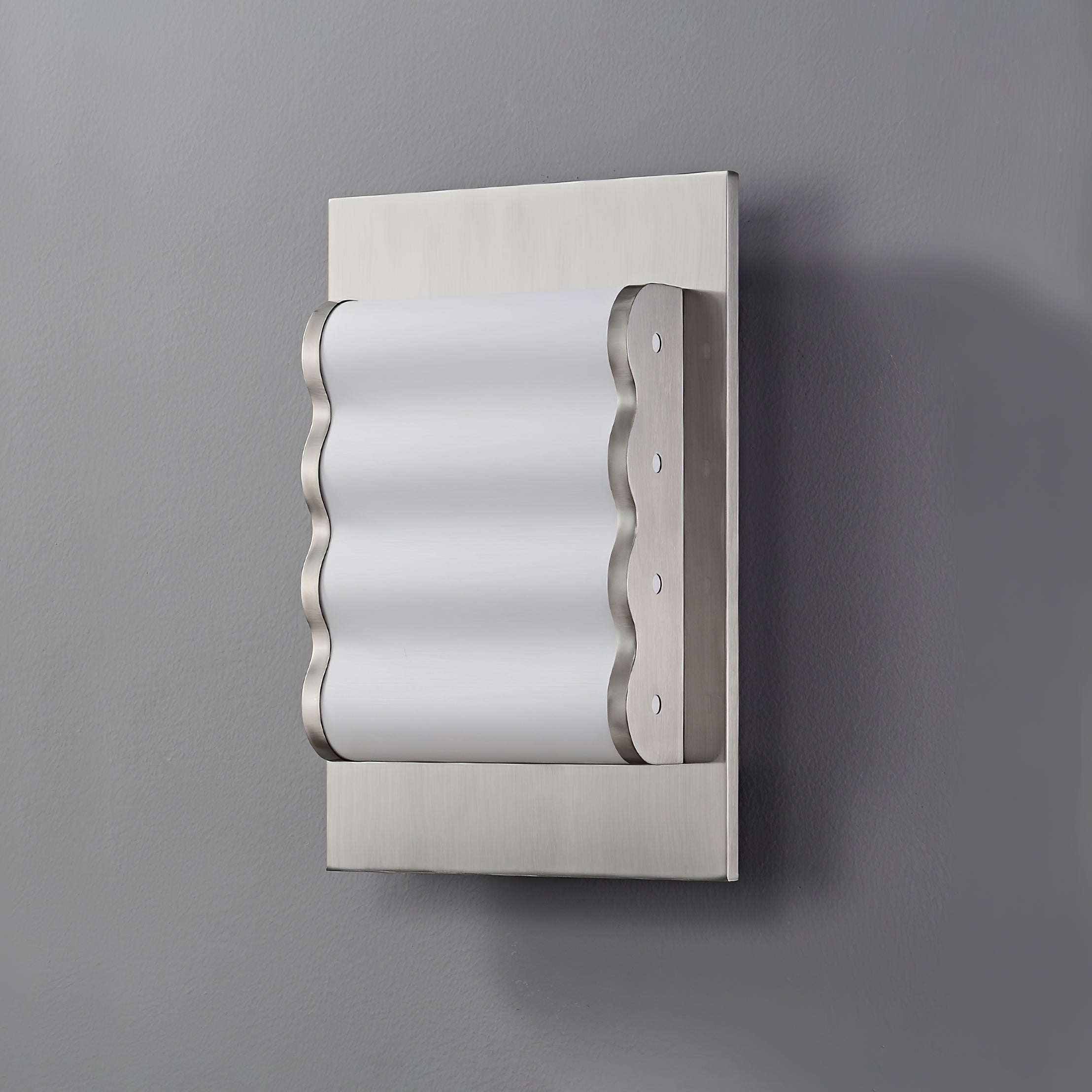 Wave Contemporary Fabric Wall lamp-Neutral Decor