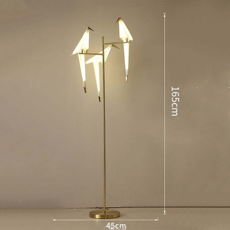 Clifford Nordic Bird Table /Floor Lamp, Gold, 1/2/3 Light - Neutral Decor